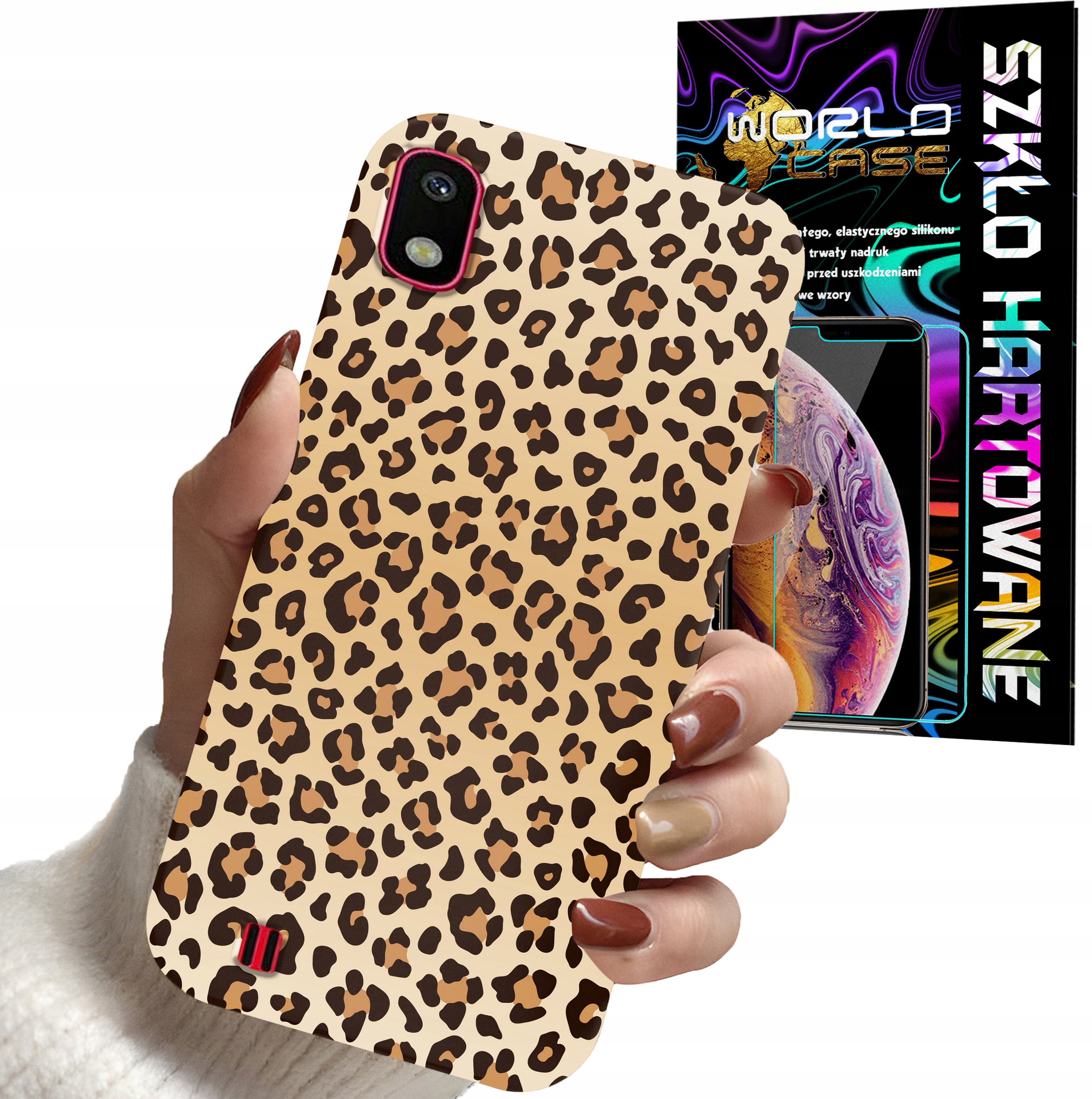 ETUI CASE DO SAMSUNG A10 - PANTERKA WZORKI MODNE WZORY DLA KOBIET + SZKŁO