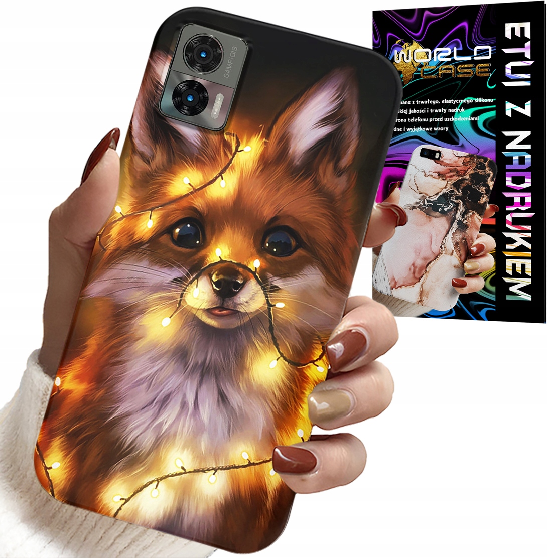 ETUI DO MOTOROLA EDGE 30 NEO - SŁODKI LISEK ZWIERZĘTA LEŚNE CASE +FOLIA