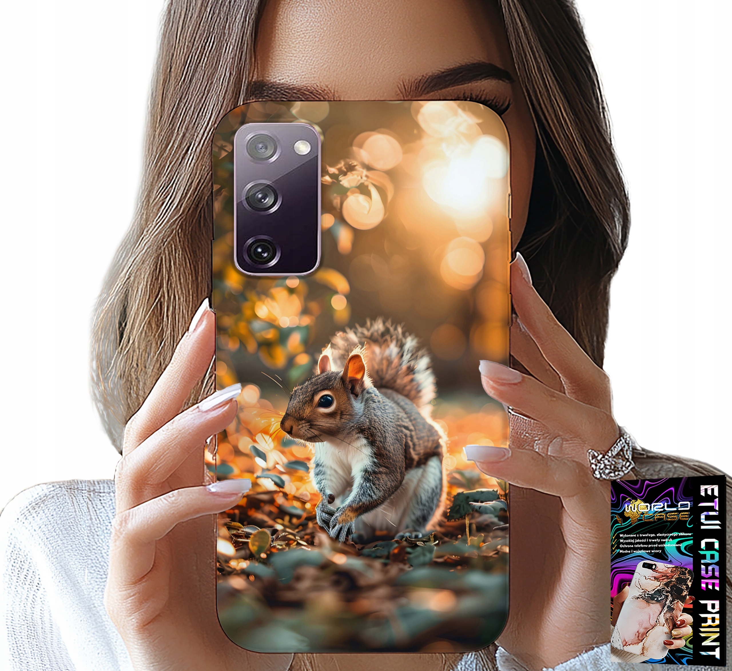 ETUI DO SAMSUNG GALAXY S20 FE - SŁODKA WIEWIÓRKA, CASE Z WŁASNYM MOTYWEM