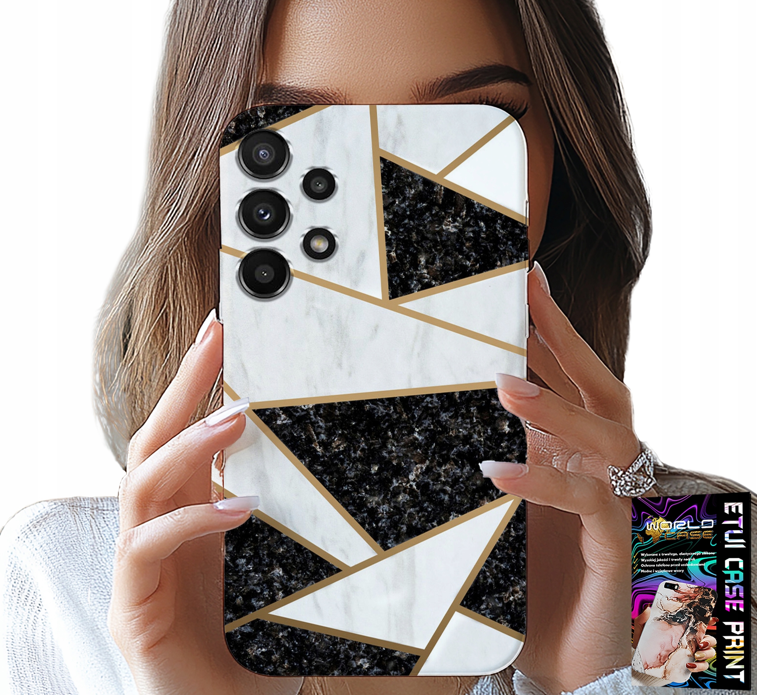 ETUI DO SAMSUNG GALAXY A32 5G - ELEGANCKIE MODNE WZORY CASE + SZKŁO