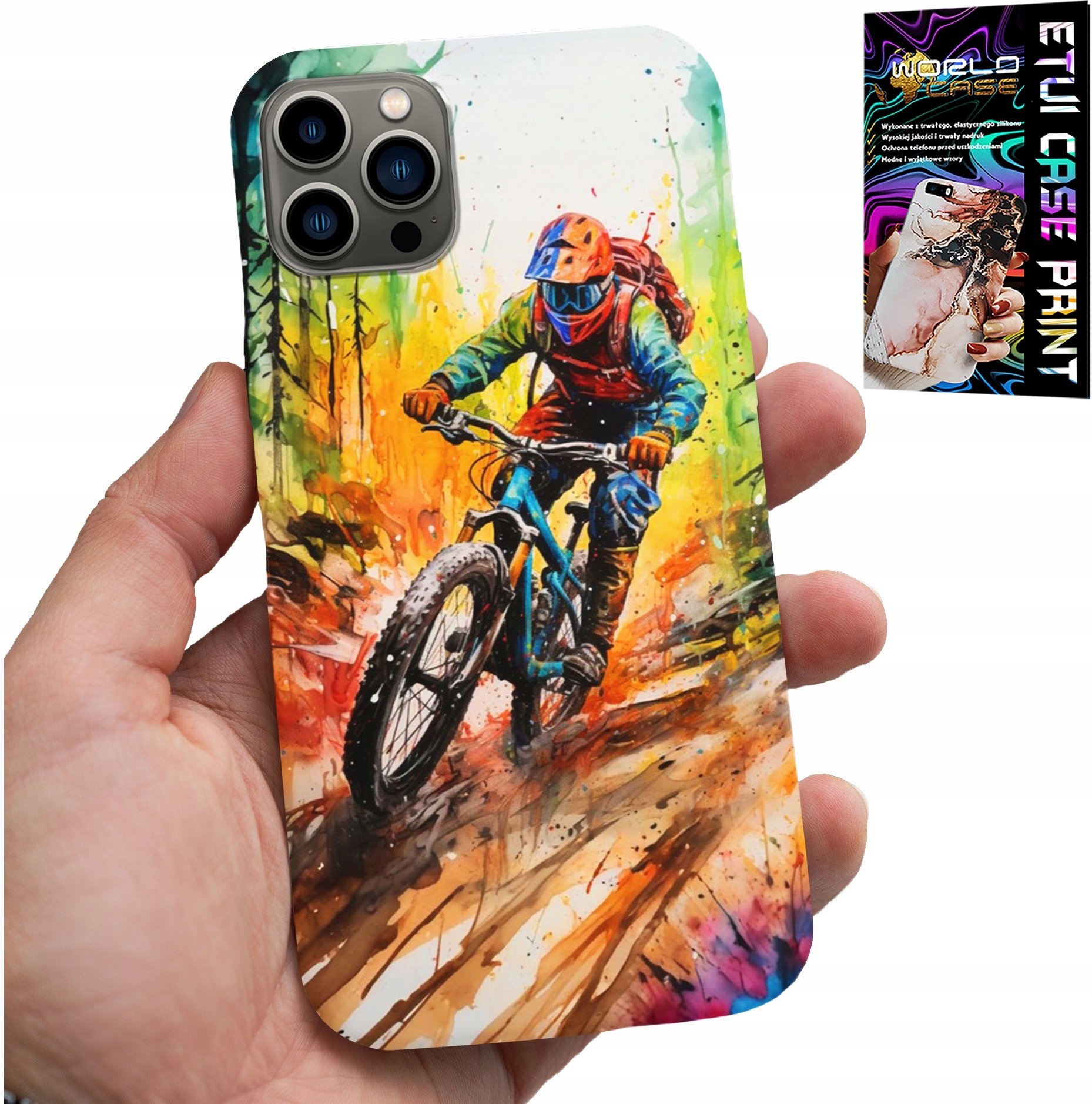 ETUI DO IPHONE 12 PRO - ROWERY GÓRSKIE WYPRAWY EKSTREMALNE SZKŁO