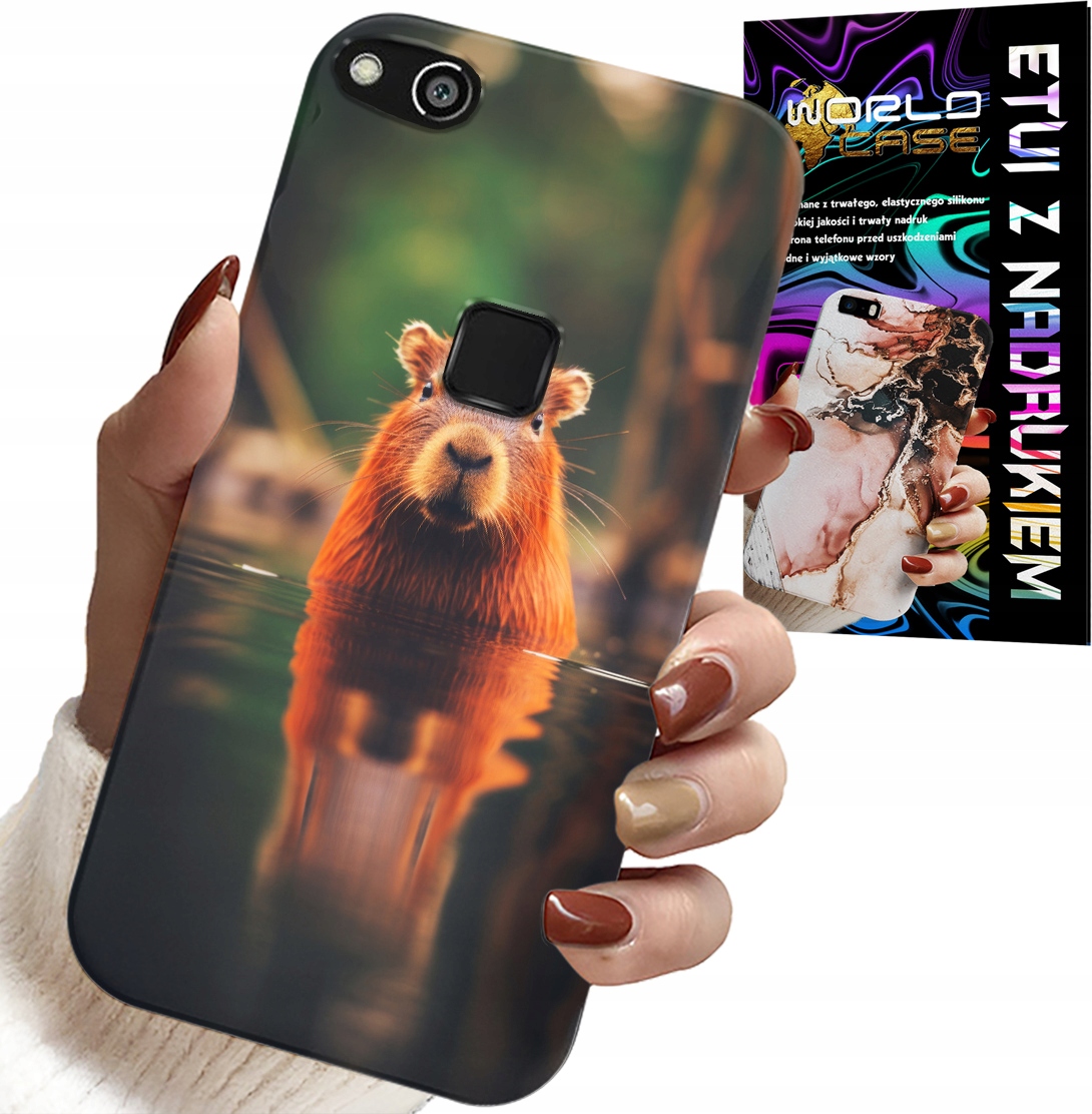 ETUI DO HUAWEI P10 LITE - SŁODKA KAPIBARA, CAPIBARA, WIELE WZORÓW