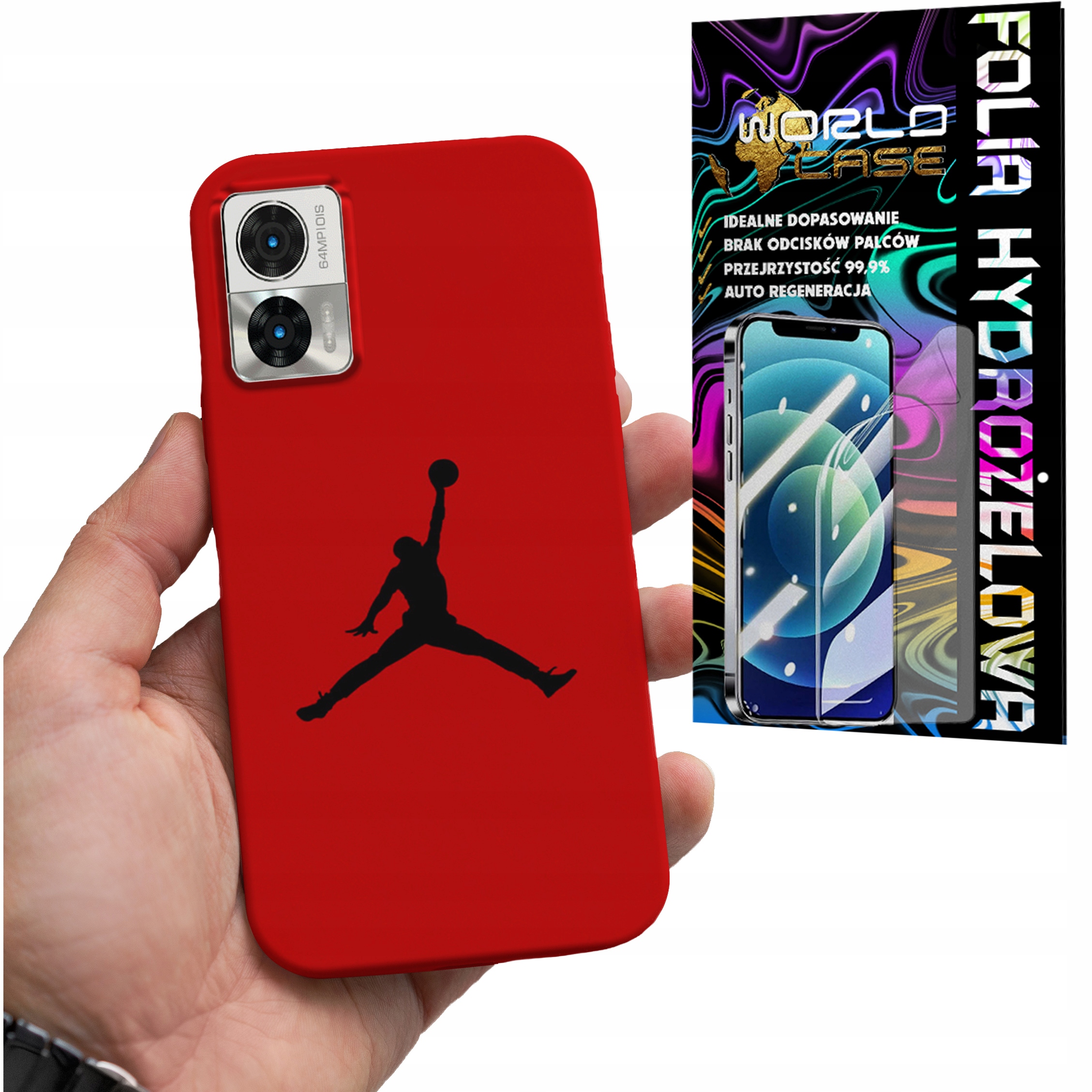 ETUI DO MOTOROLA EDGE 30 NEO / LITE - KOSZYKÓWKA WZORY FANÓW NBA + FOLIA