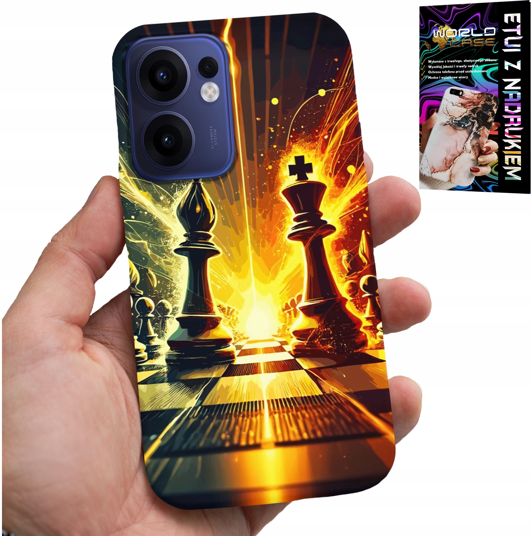 ETUI DO OPPO FIND X5 LITE - SZACHY SZACHOWNICA, DLA SZACHISTY PIONEK