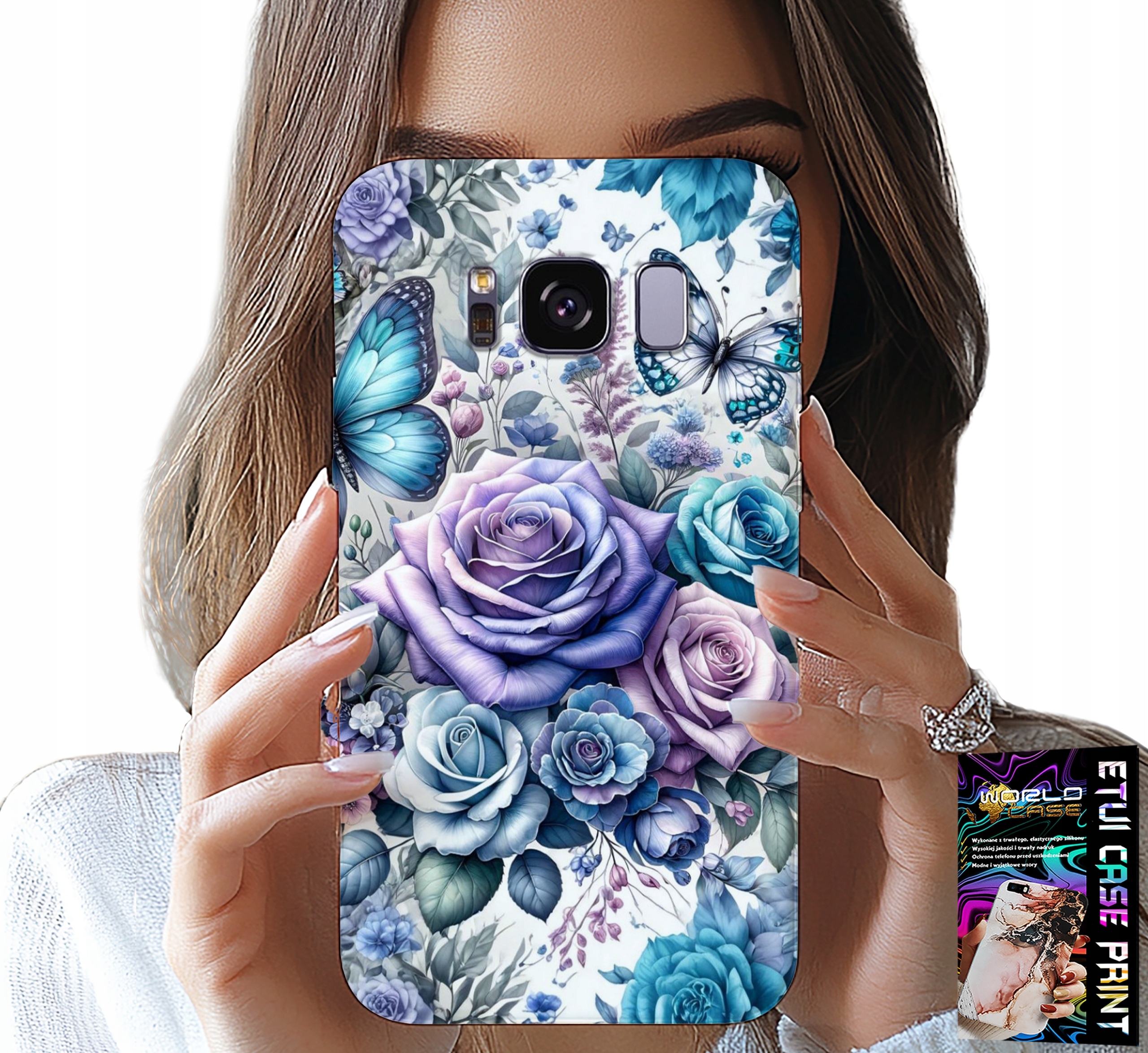 ETUI DO SAMSUNG GALAXY S8 - KWIECISTE WZORY RÓŻEKWIATKI CASE + FOLIA