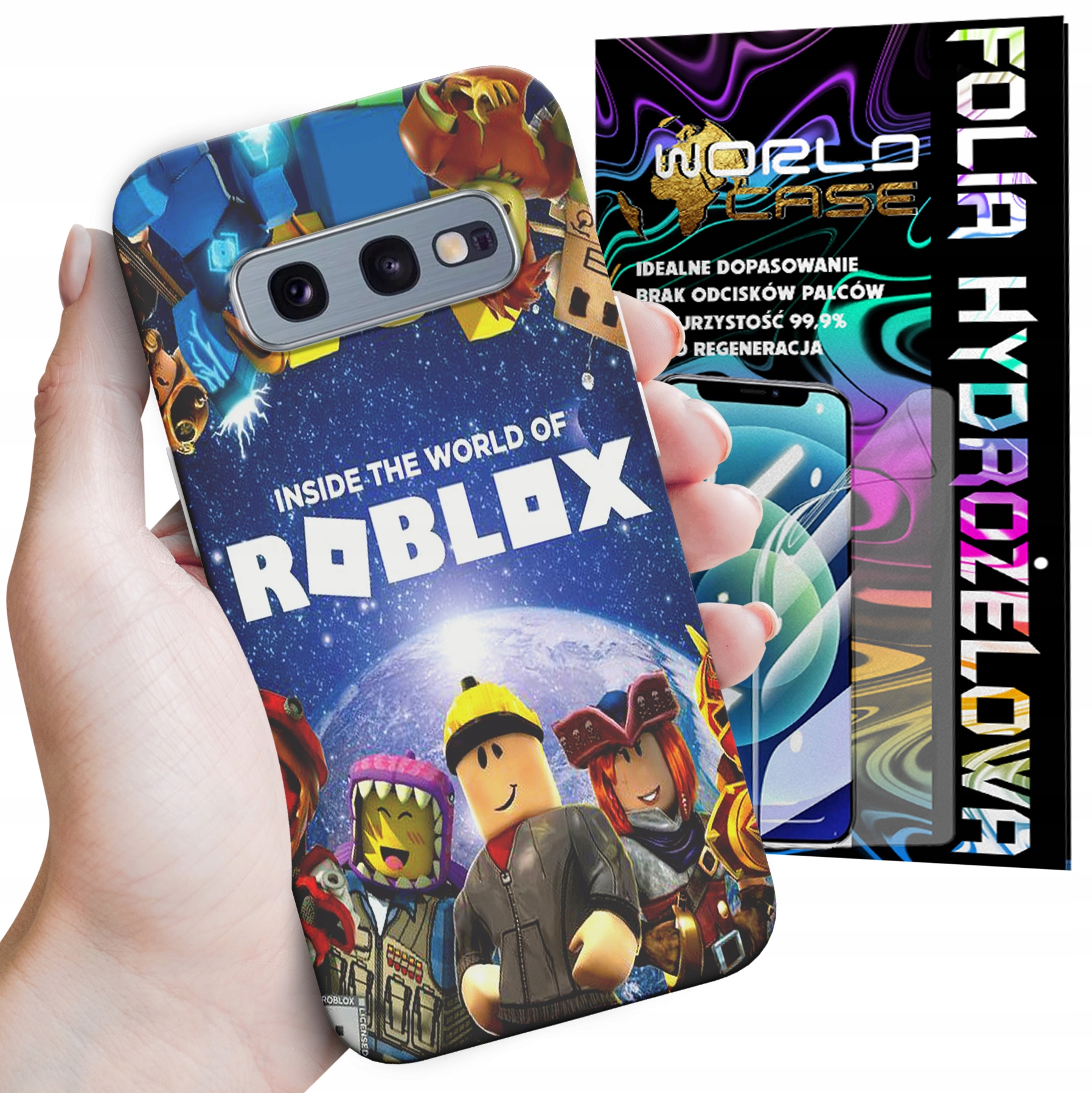 ETUI CASE DO SAMSUNG S10E - ROBLOX GRY BAJKI FORTNITE GTA + FOLIA