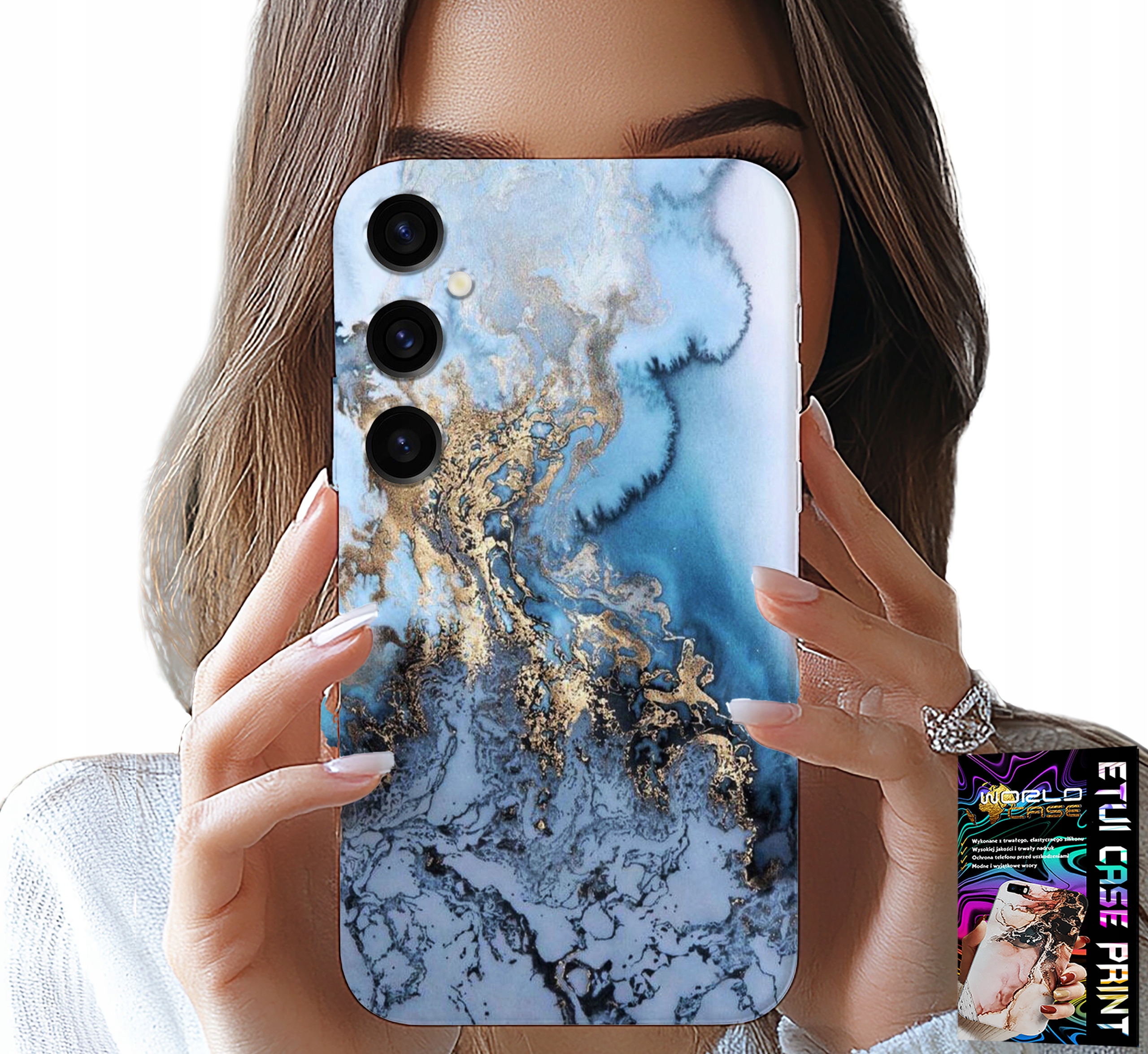 ETUI DO SAMSUNG GALAXY A04S - MARMUREK MARMURKI DAMSKIE WZORY +SZKŁO