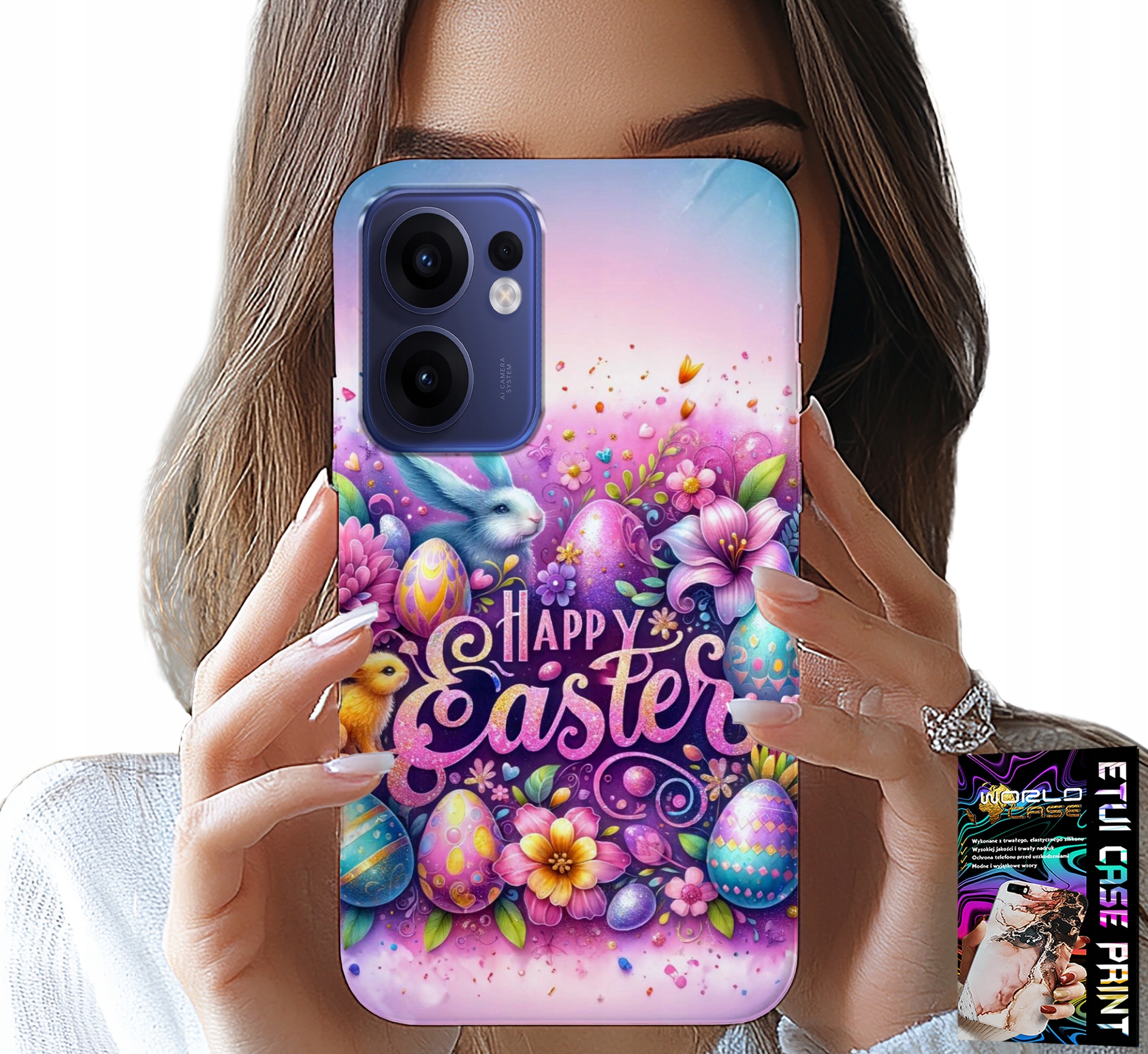 ETUI DO OPPO FIND X5 LITE - WESOŁEGO JAJKA, WIELKANOC, PISANKI JAJKA