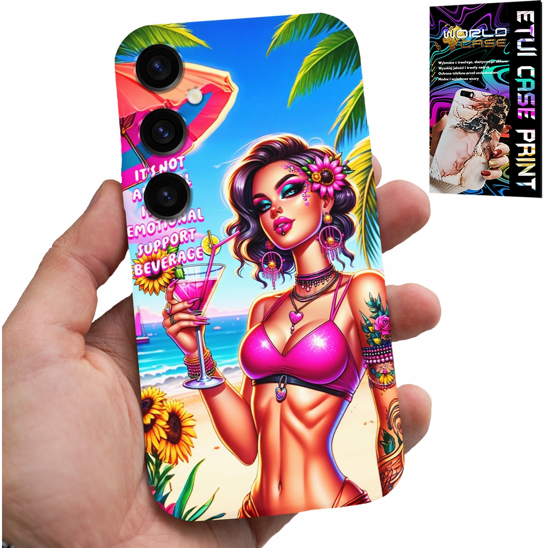 ETUI DO SAMSUNG GALAXY M35 4G - IT'S NOT ALCOHOL IT'S MY EMOTIONAL CASE