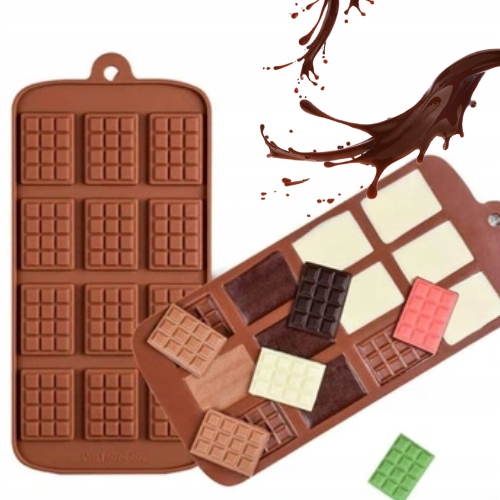 FOREMKA FORMA SILIKONOWA DO TABLICZEK MIKROCZEKOLADEK DOMOWA CZEKOLADA
