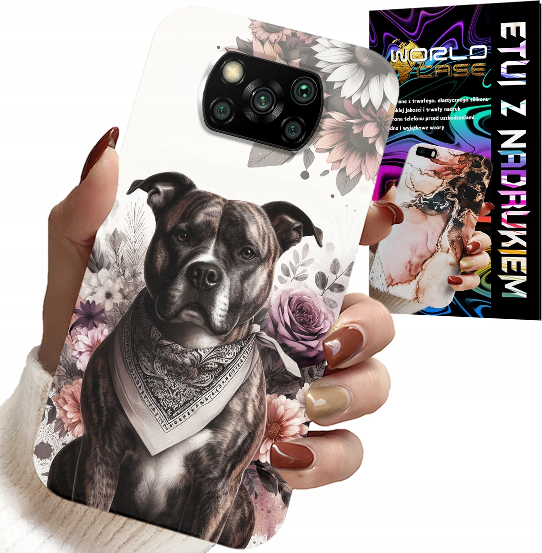 ETUI DO XIAOMI POCO X3 - PITBULL GROŹNE PSY FUTERAŁ PLECKI CASE