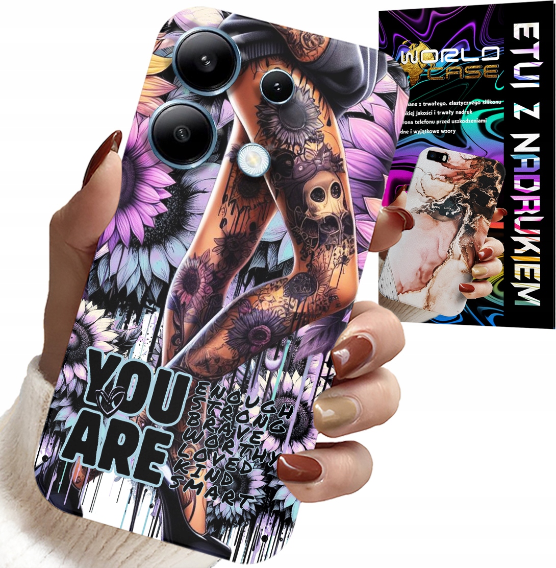ETUI DO XIAOMI NOTE 13 5G - KOBIECE WZORY YOU ARE KOBIETA Z TATUAŻEM