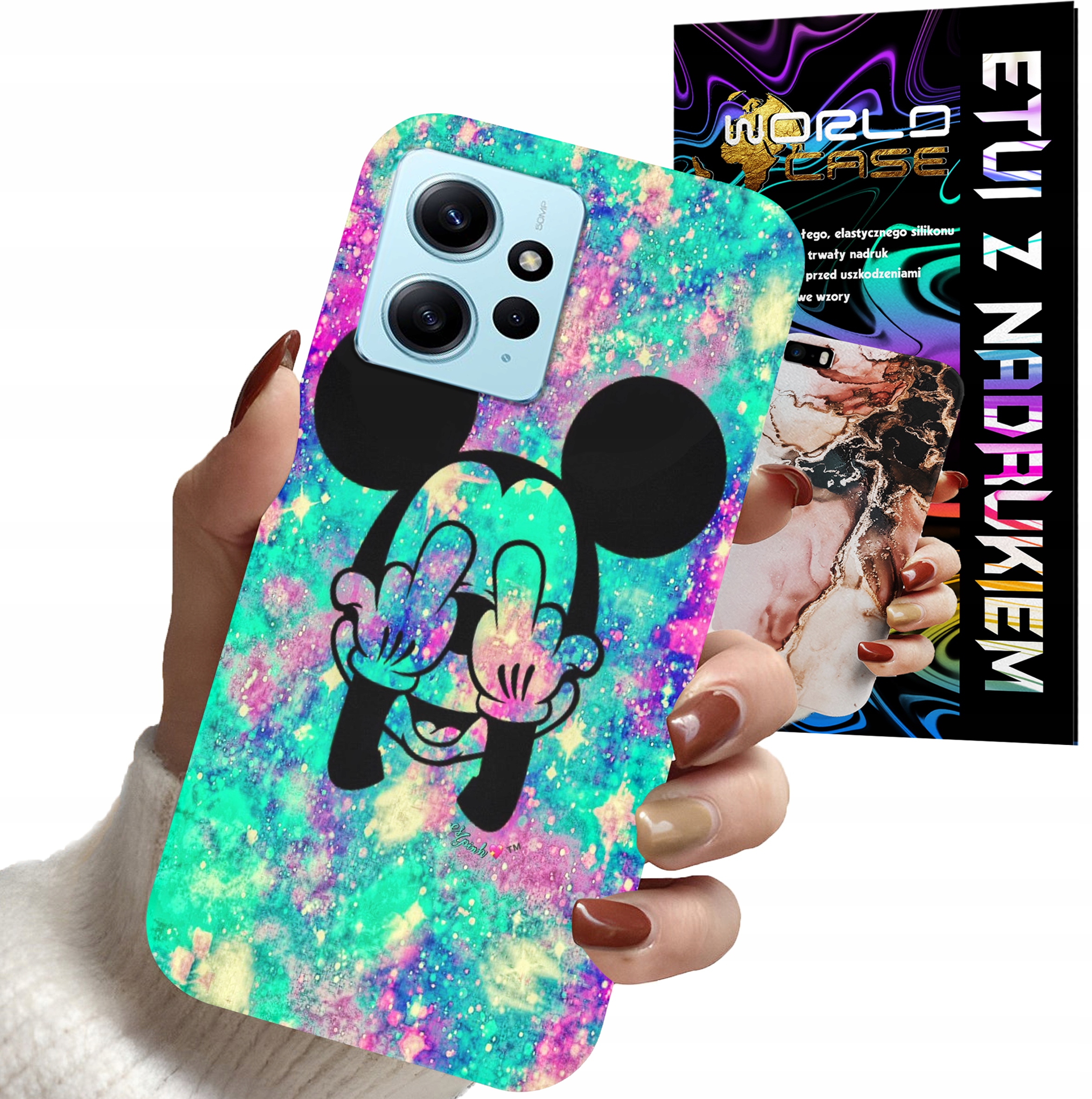 ETUI CASE DO XIAOMI NOTE 12S 4G - MYSZKA MINNIE DAMSKIE WZORY PLECKI