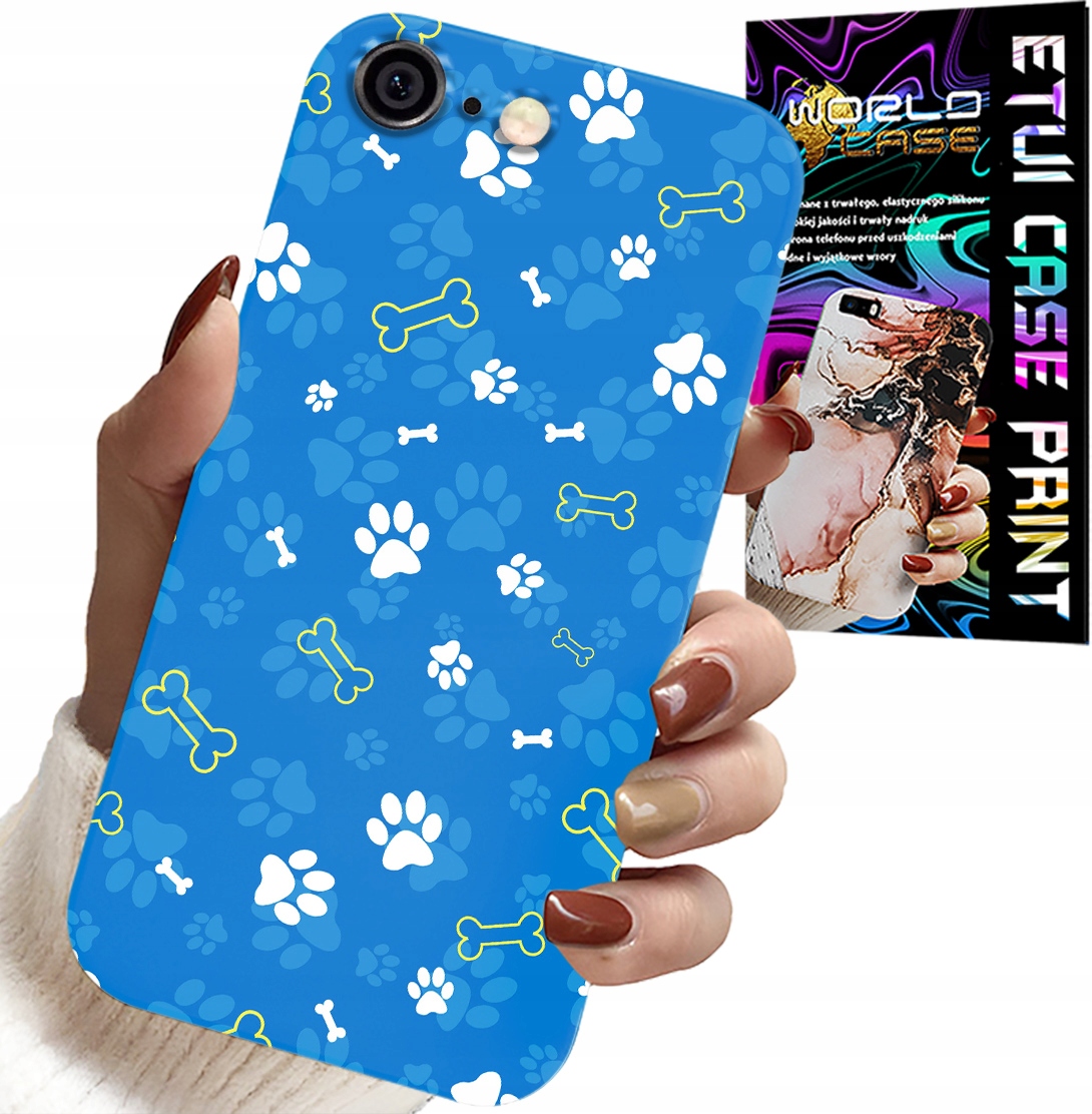 ETUI DO IPHONE ( 6 PLUS ) - ŁAPKI KOŚCI PIES PATROL WZORY DLA DZIECI