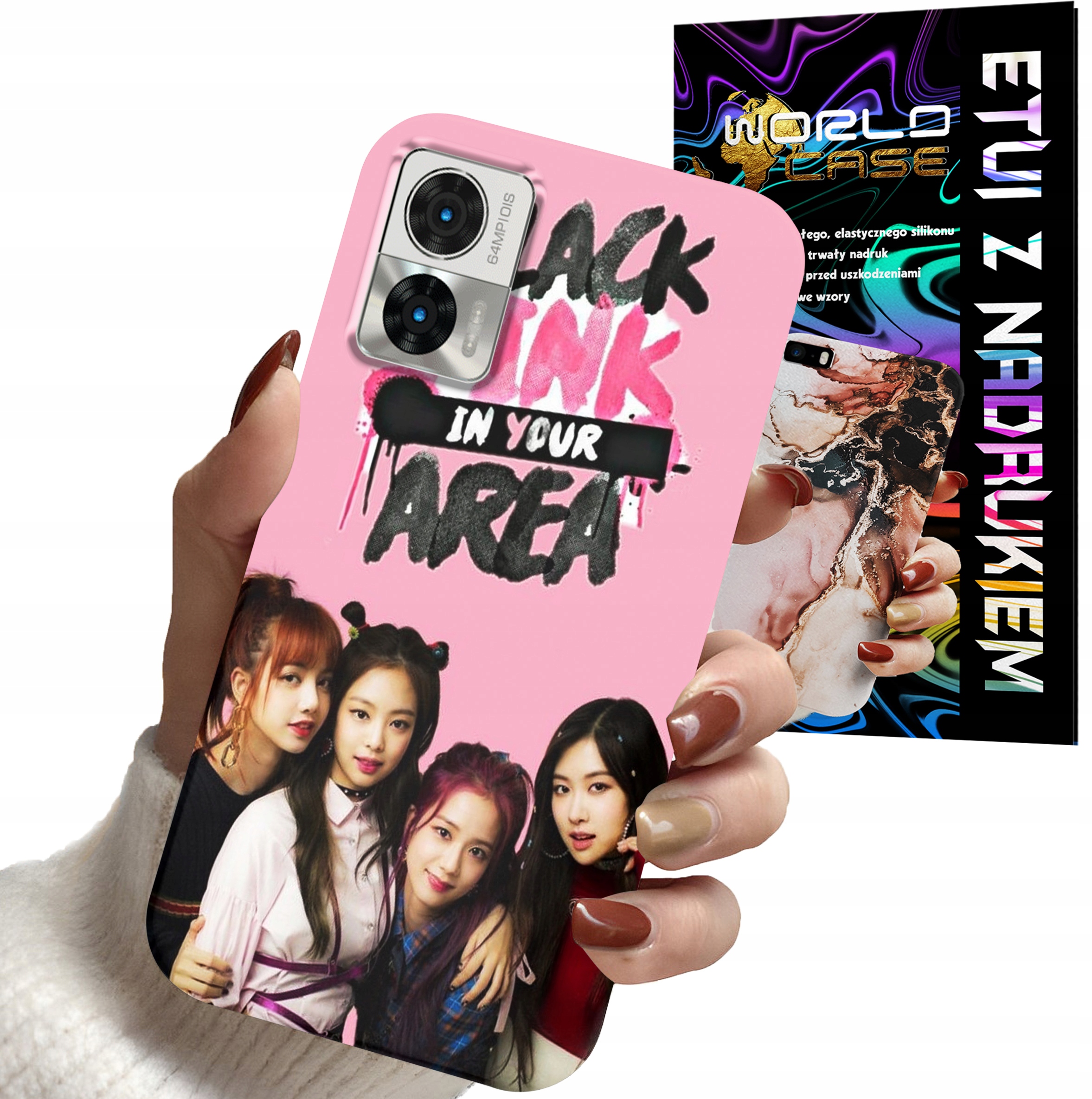 ETUI CASE DO MOTOROLA EDGE 30 NEO / LITE - BLACKPINK DAMSKIE WZORY KPOP