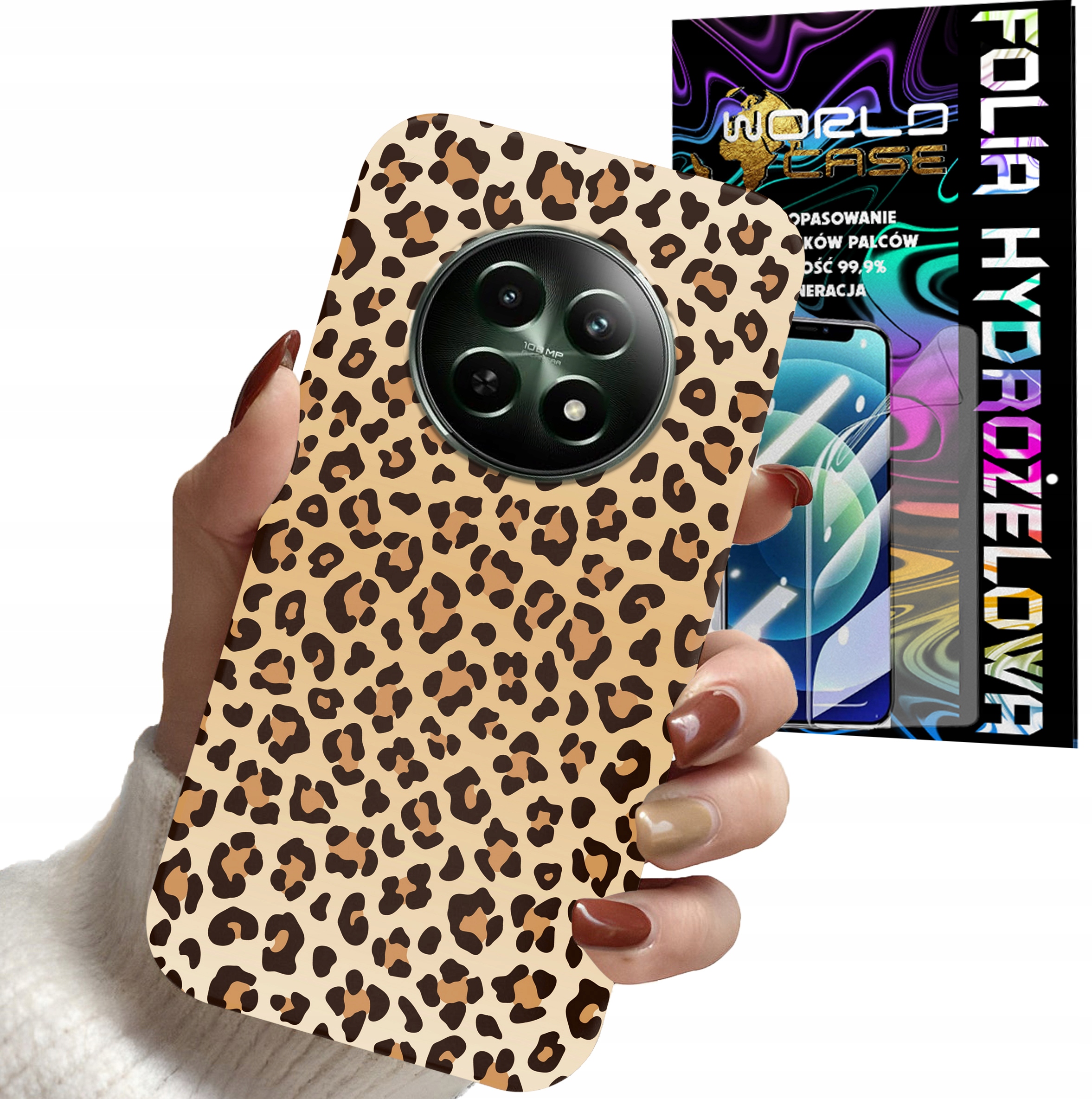 ETUI DO REALME 12 5G - PANTERKA WZORKI MODNE WZORY DLA KOBIET + FOLIA