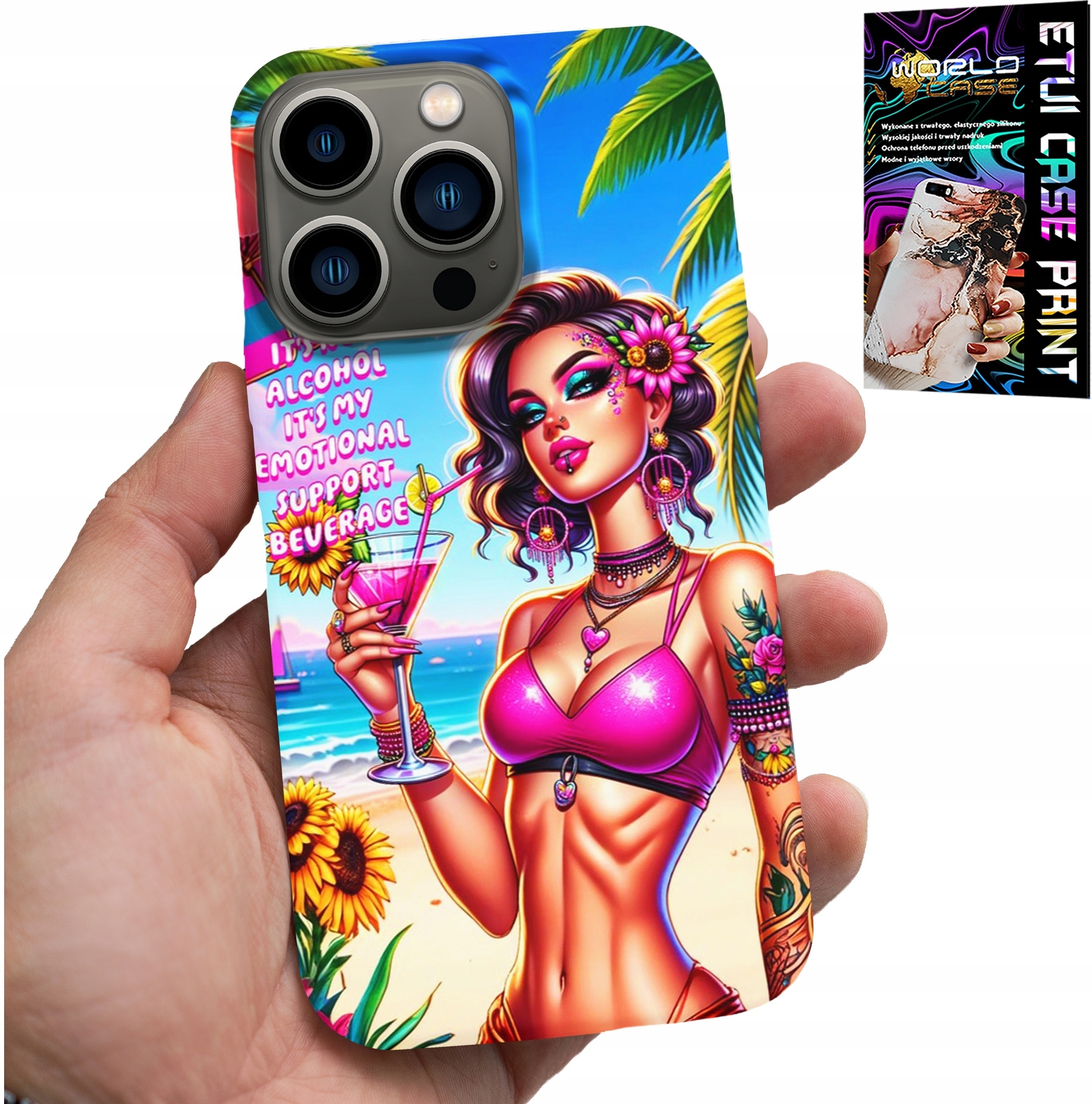 ETUI DO IPHONE 14 PRO - IT'S NOT ALCOHOL IT'S MY EMOTIONAL CASE