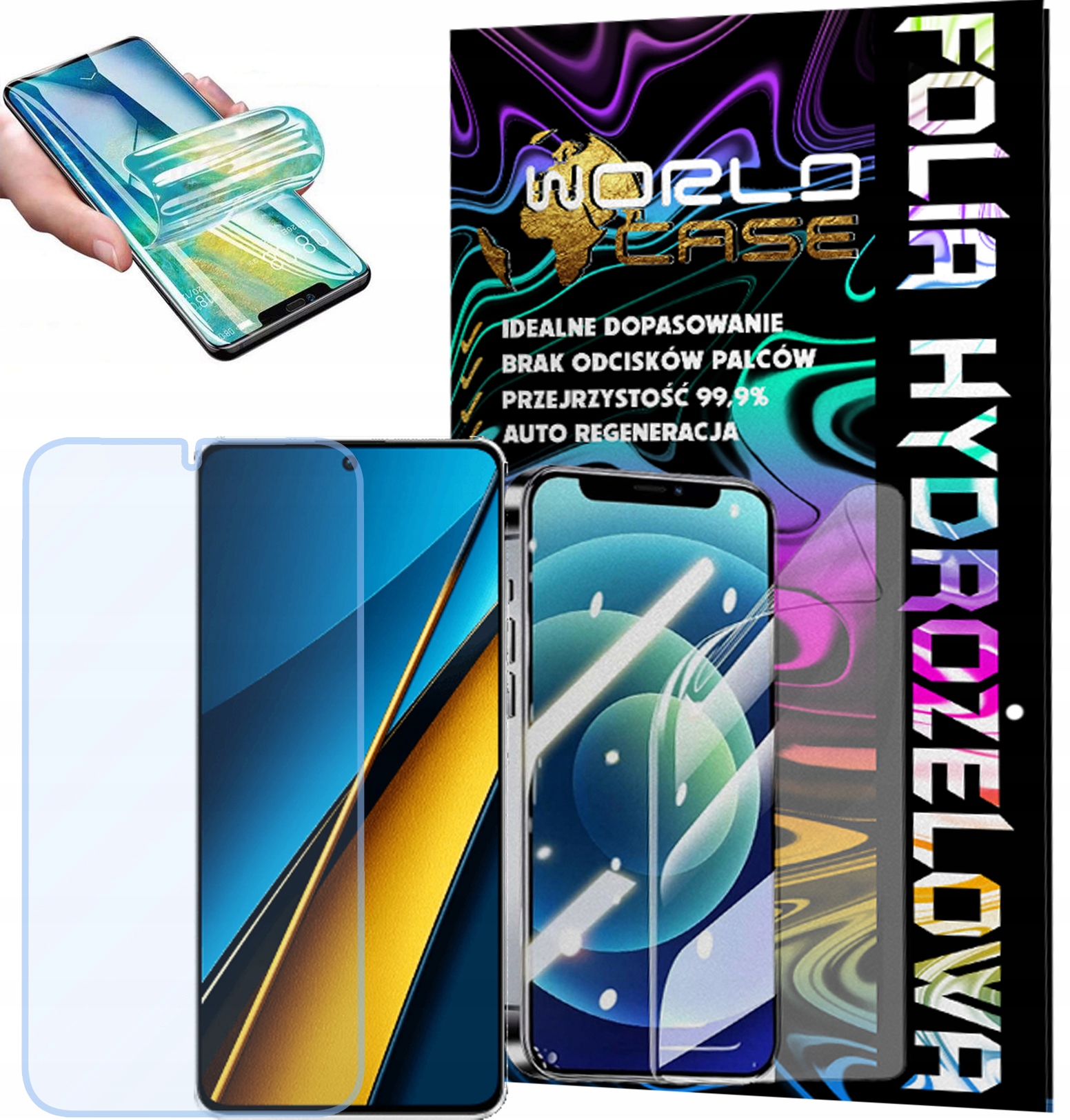 FOLIA HYDROŻELOWA OCHRONNA DO POCO X6 NA EKRAN MOCNA WYTRZYMAŁA
