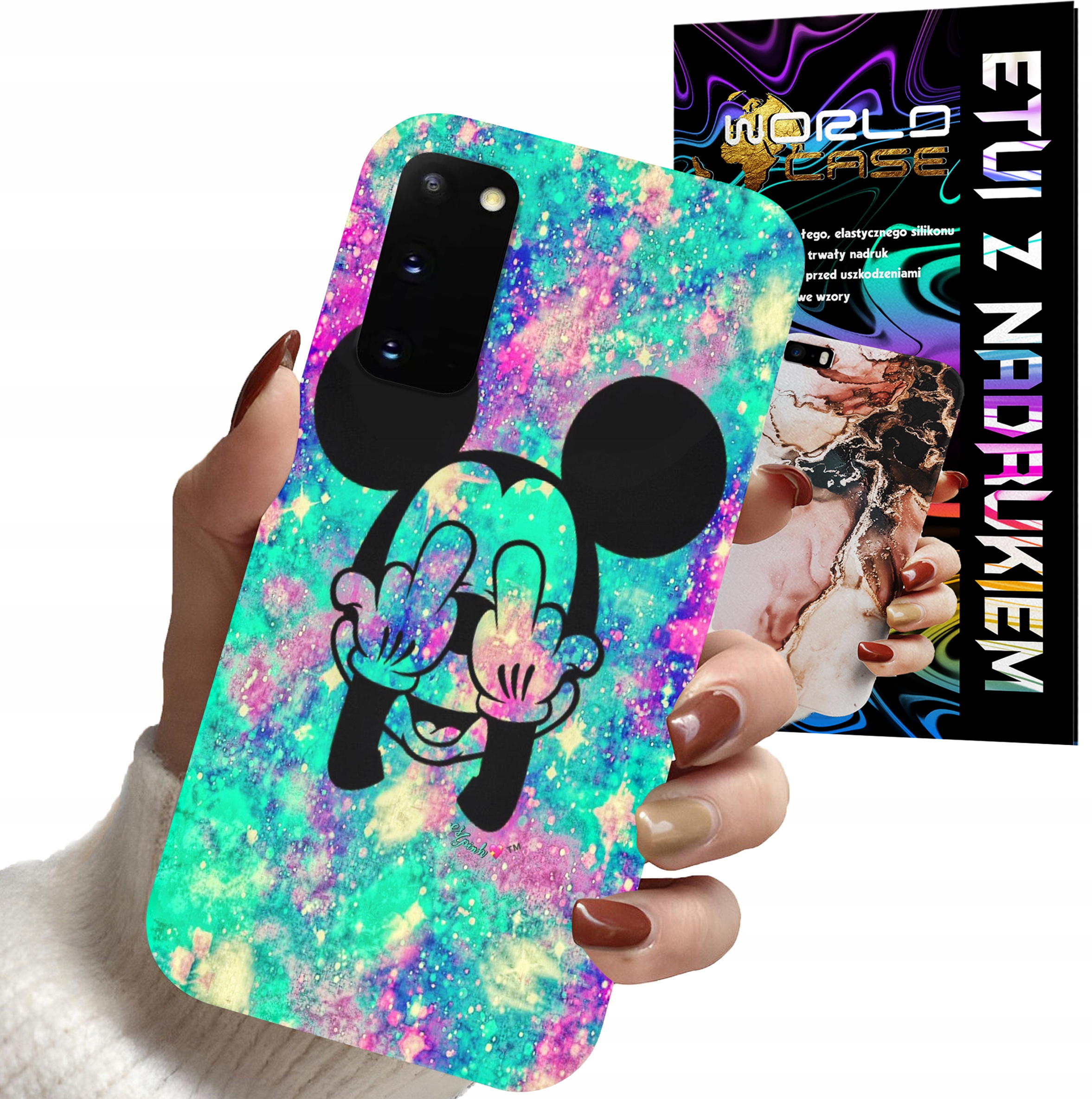 ETUI CASE DO SAMSUNG S21 FE - MYSZKA MINNIE DAMSKIE WZORY PLECKI