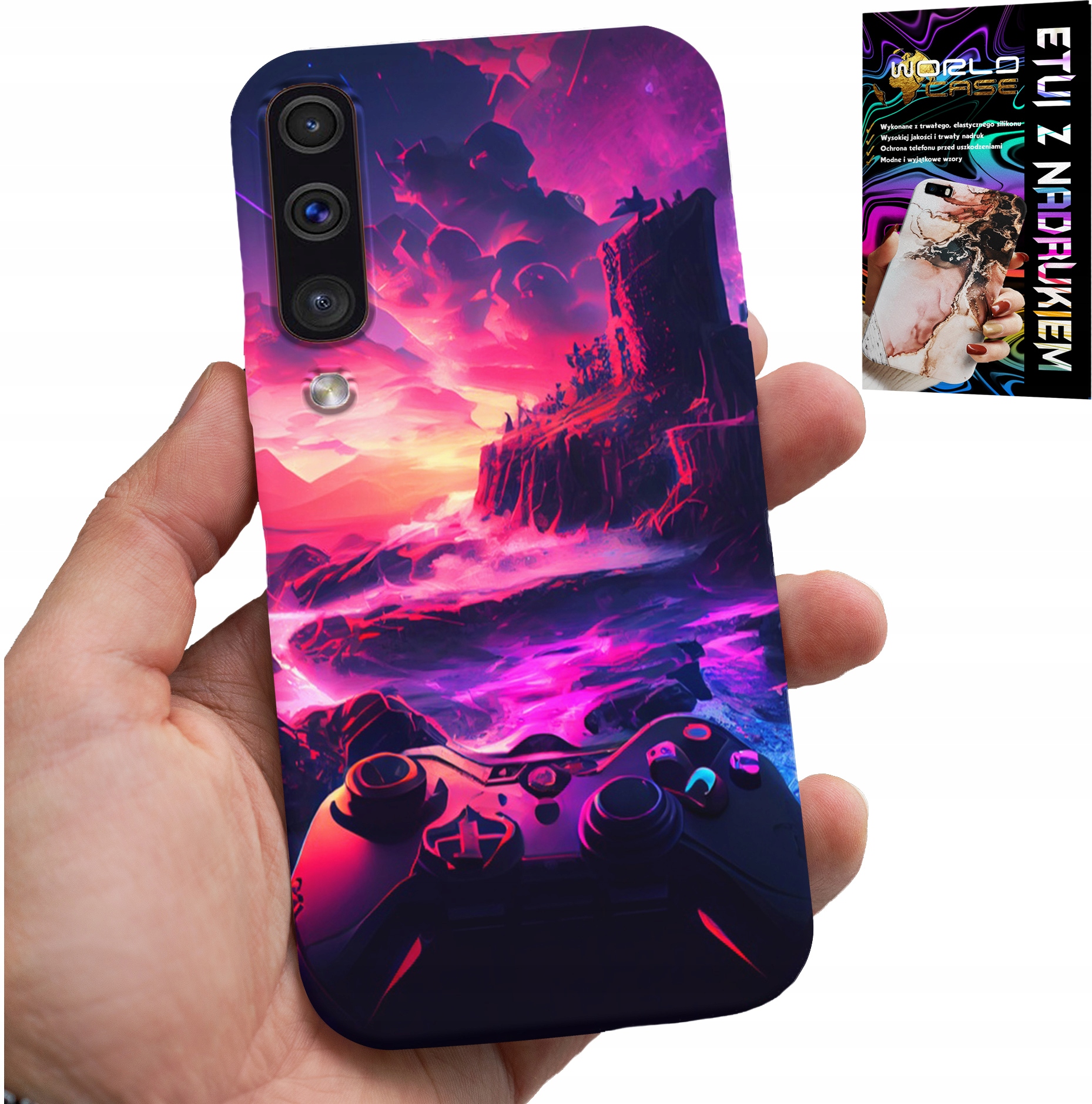ETUI DO SAMSUNG GALAXY A70 - CASE DLA GRACZA, WZORY Z GIER, PREZENT