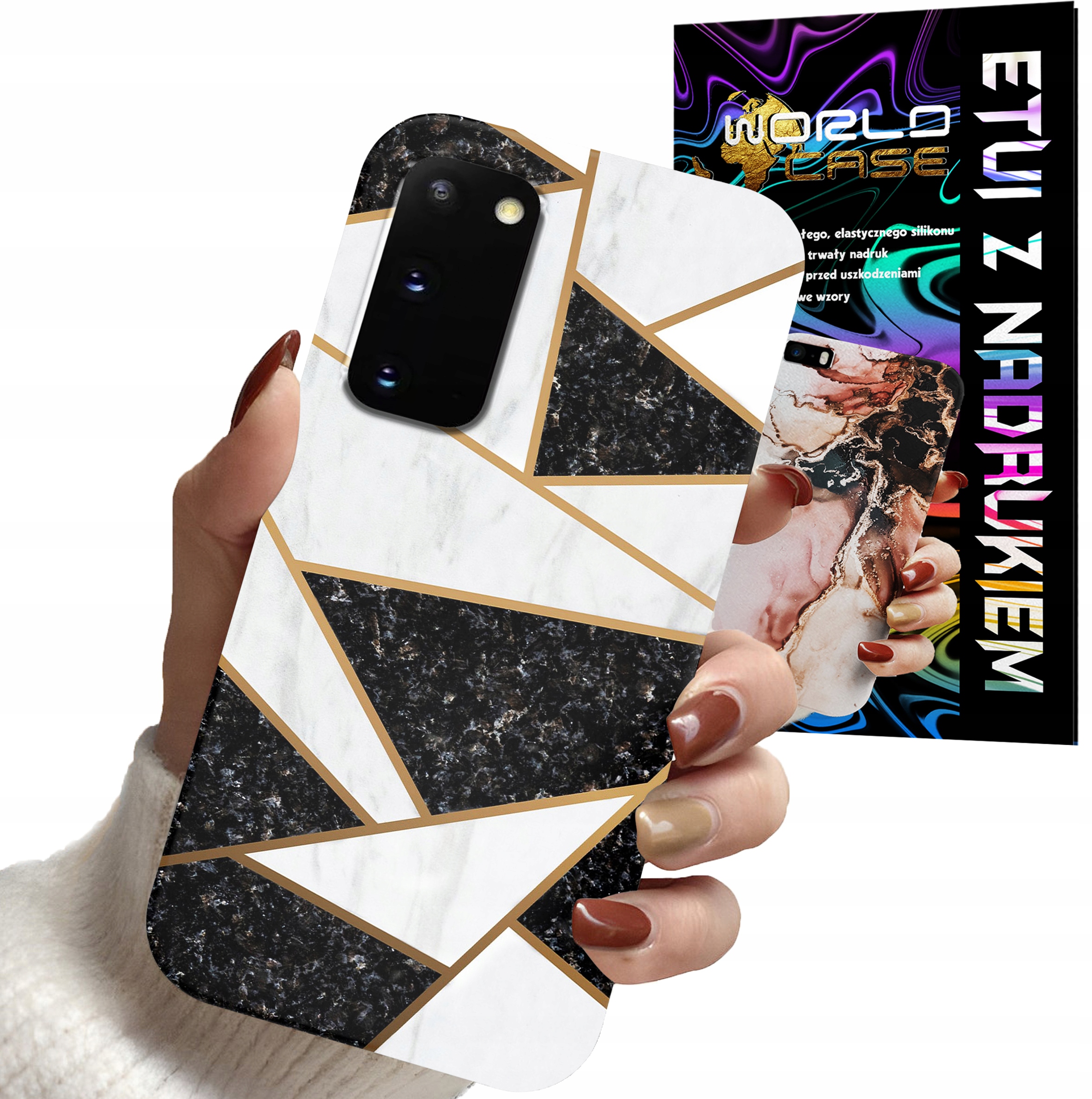 ETUI CASE DO SAMSUNG S20 - MARMUREK GEOMETRIA WZORY DLA KOBIET