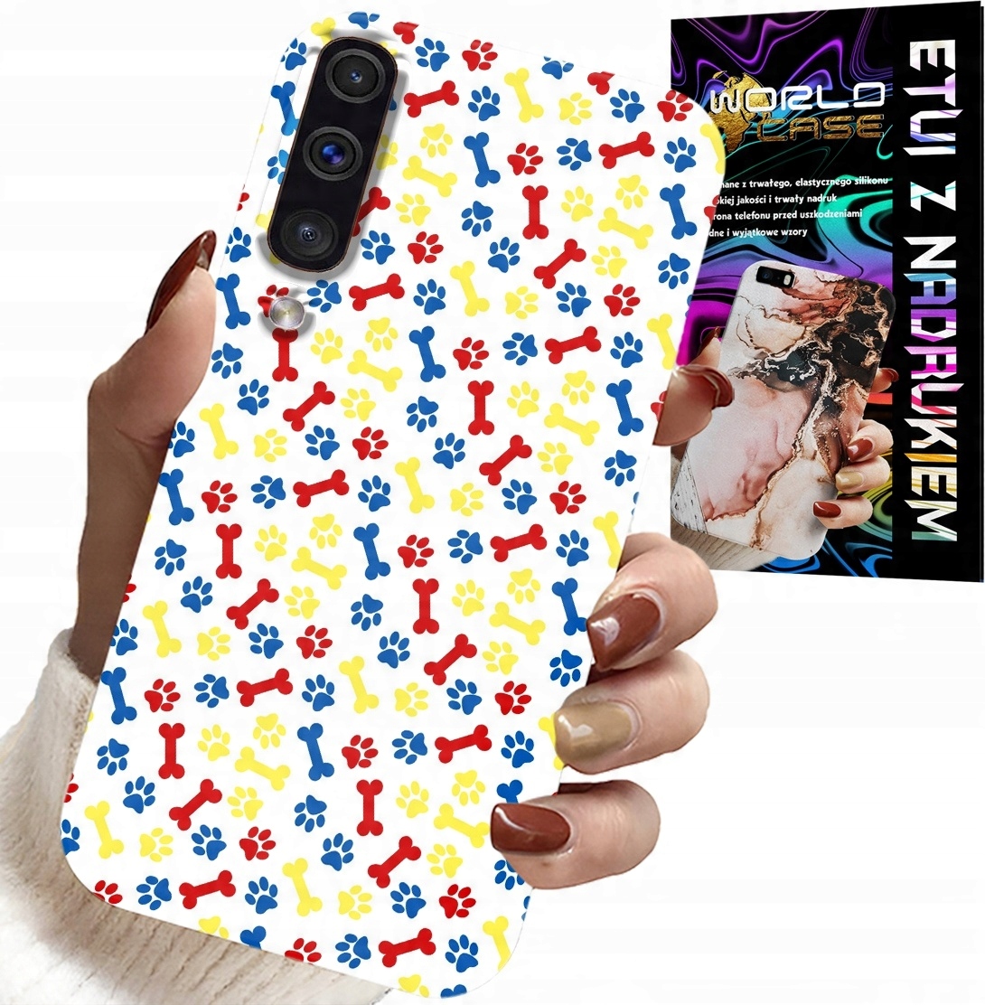 ETUI DO SAMSUNG GALAXY A70 - ŁAPKI KOŚCI PIES PATROL BAJKI + SZKŁO