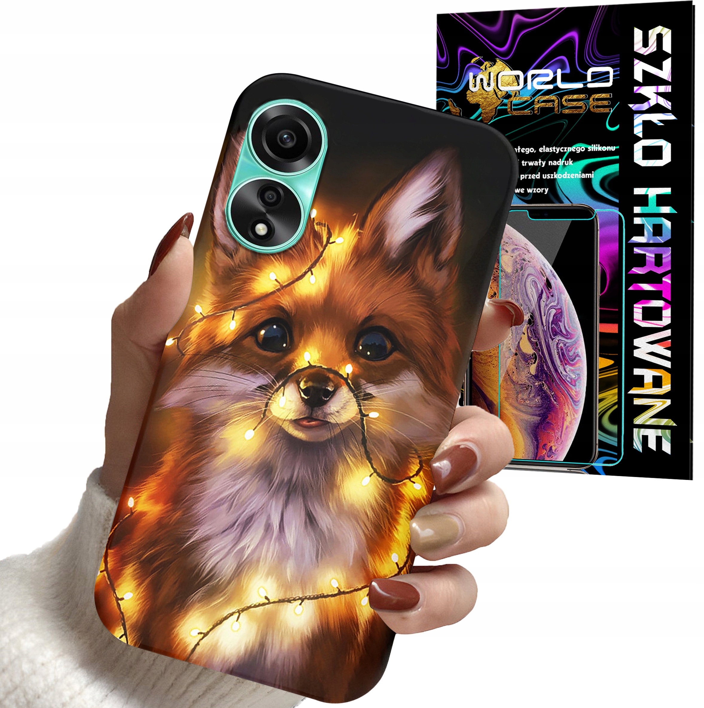 ETUI DO OPPO A78 4G - LISEK LIS ZWIERZĘTA OBUDOWA PLECKI + SZKŁO