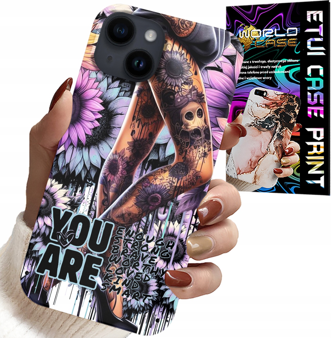 ETUI DO IPHONE 14 PLUS - KOBIECE WZORY YOU ARE KOBIETA Z TATUAŻEM