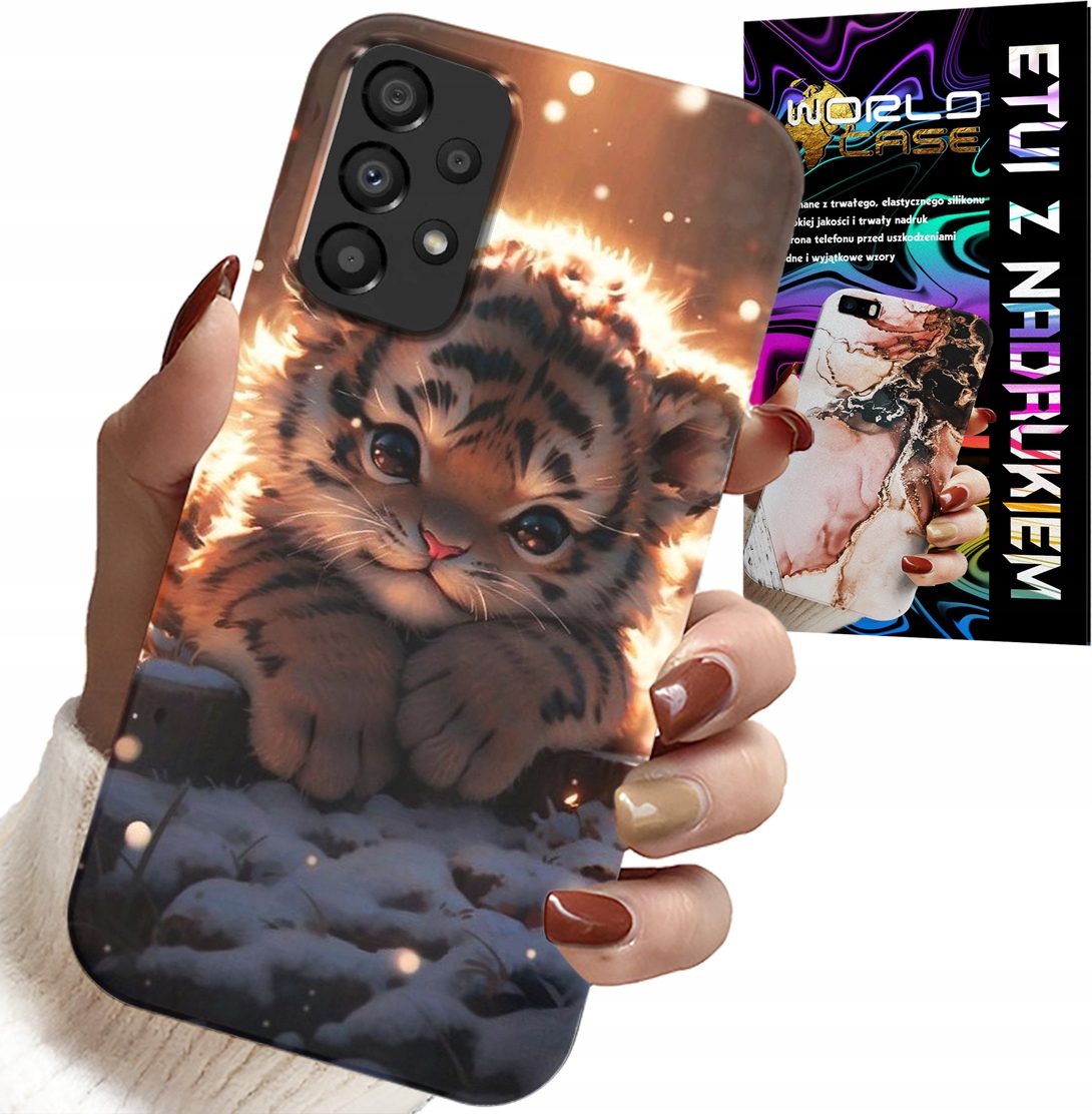 ETUI DO SAMSUNG GALAXY A23 5G - Z NADRUKIEM SŁODKI TYGRYSEK OBUDOWA CASE