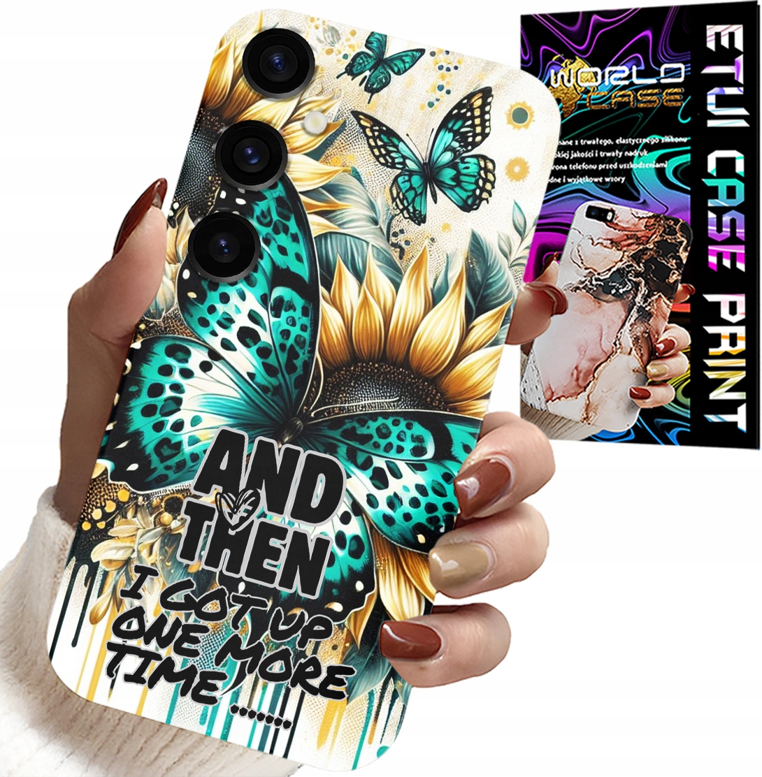 ETUI DO SAMSUNG GALAXY S24 - AND THEN I GOT UP, KOBIECE WZORY + FOLIA