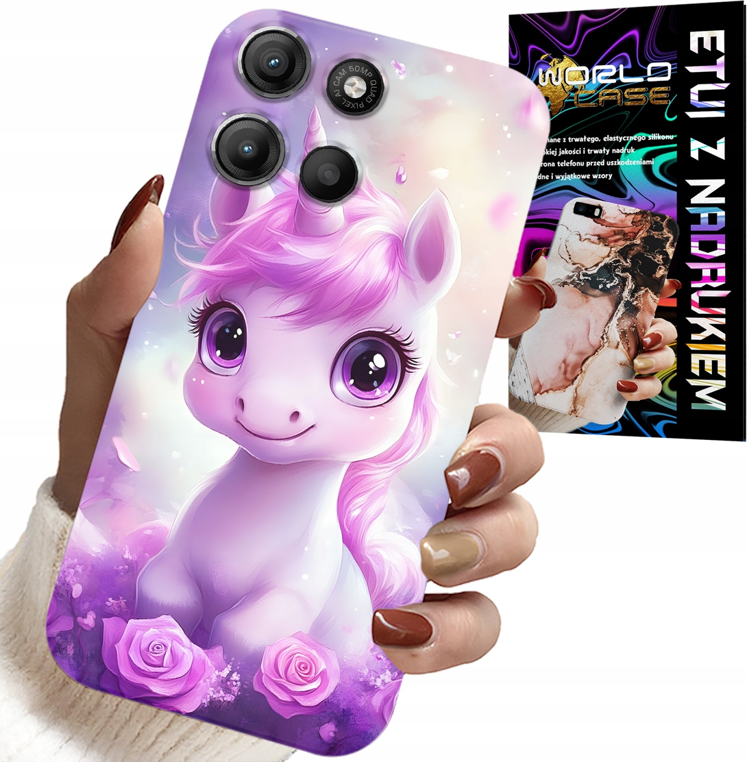 ETUI DO MOTOROLA MOTO G15 - SŁODKI JEDNOROŻEC, WZORY DLA DZIECI CASE
