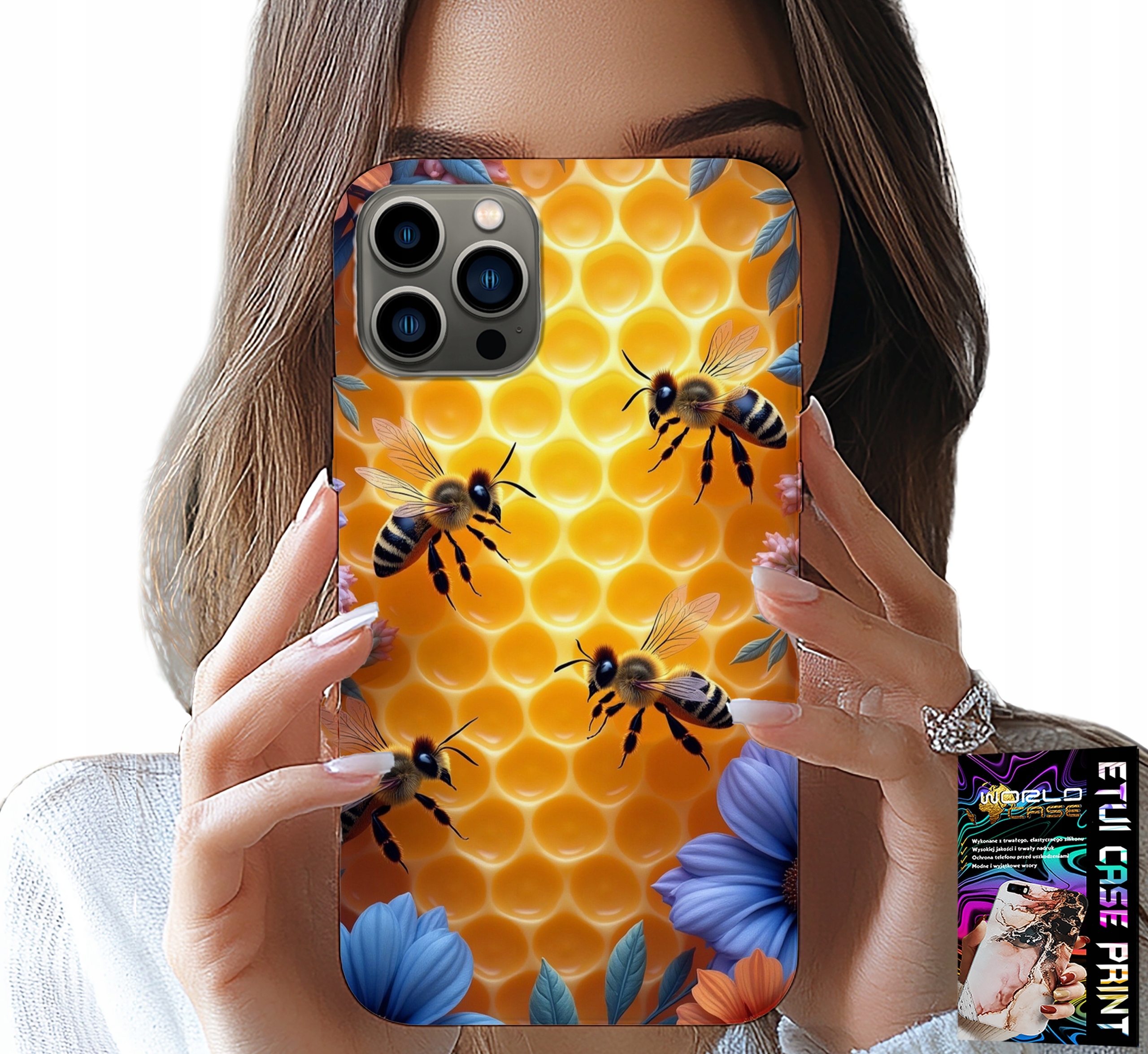 ETUI DO IPHONE 13 PRO MAX - PSZCZOŁY UL PLASTER MIODU PLECKI CASE