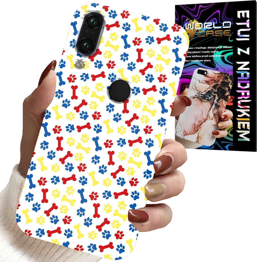 ETUI DO XIAOMI NOTE 7 - ŁAPKI KOŚCI PIES PATROL BAJKI + SZKŁO