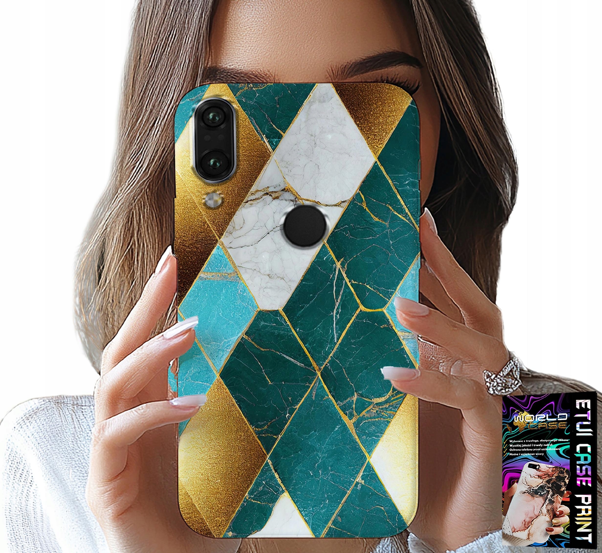 ETUI DO HUAWEI P SMART 2019 - ELEGANCKIE MODNE WZORY CASE + FOLIA