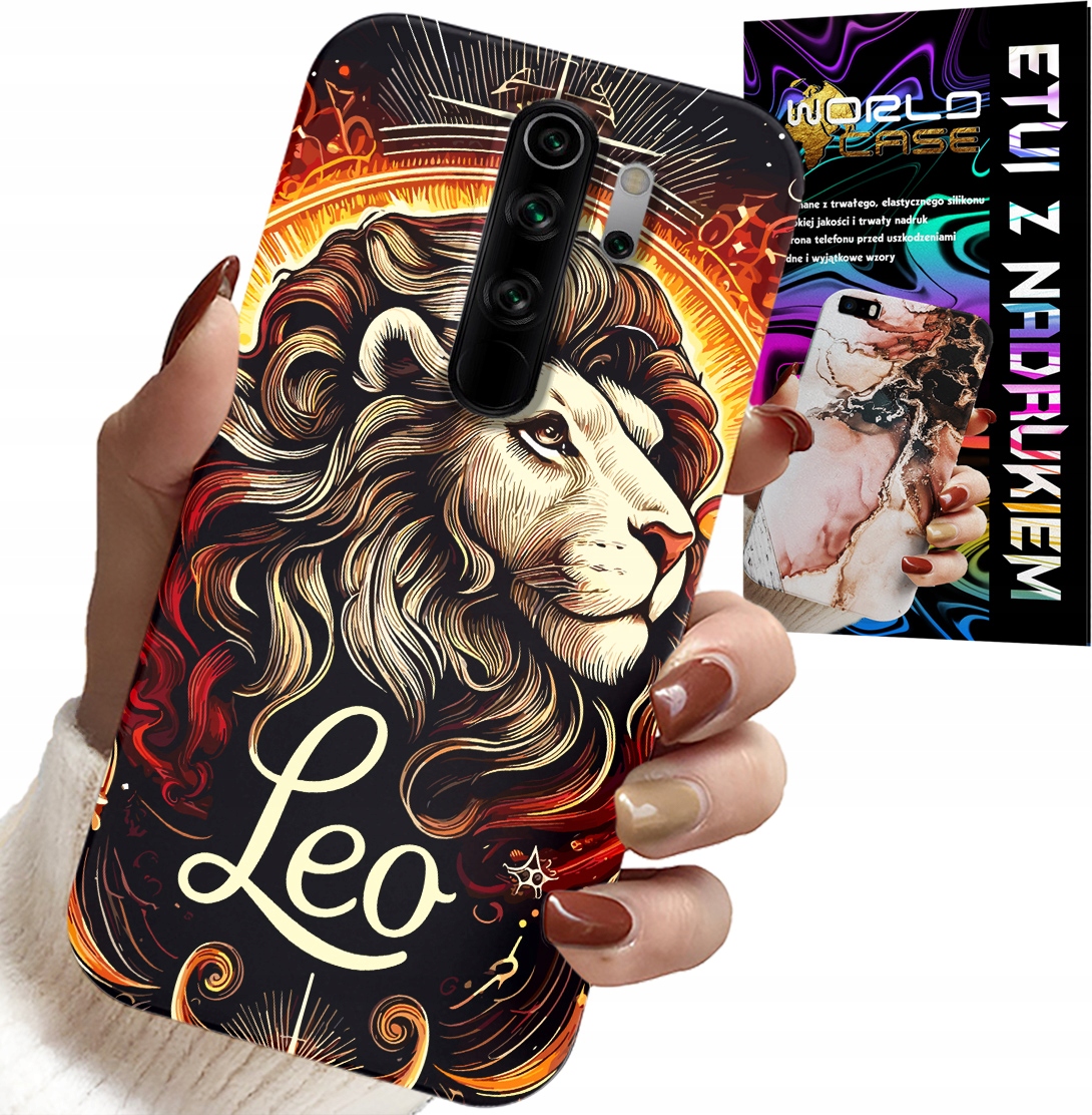 ETUI DO XIAOMI NOTE 8 PRO - LEW, ZNAK ZODIAKU ASTRONOMIA, CASE + SZKŁO