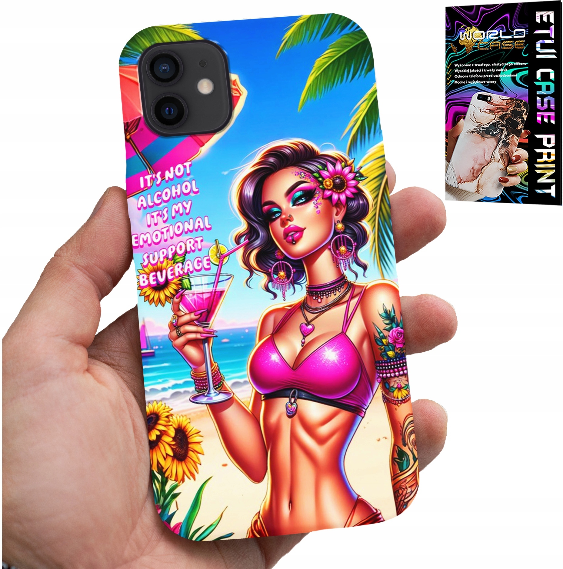 ETUI DO IPHONE 13 MINI - IT'S NOT ALCOHOL IT'S MY EMOTIONAL CASE