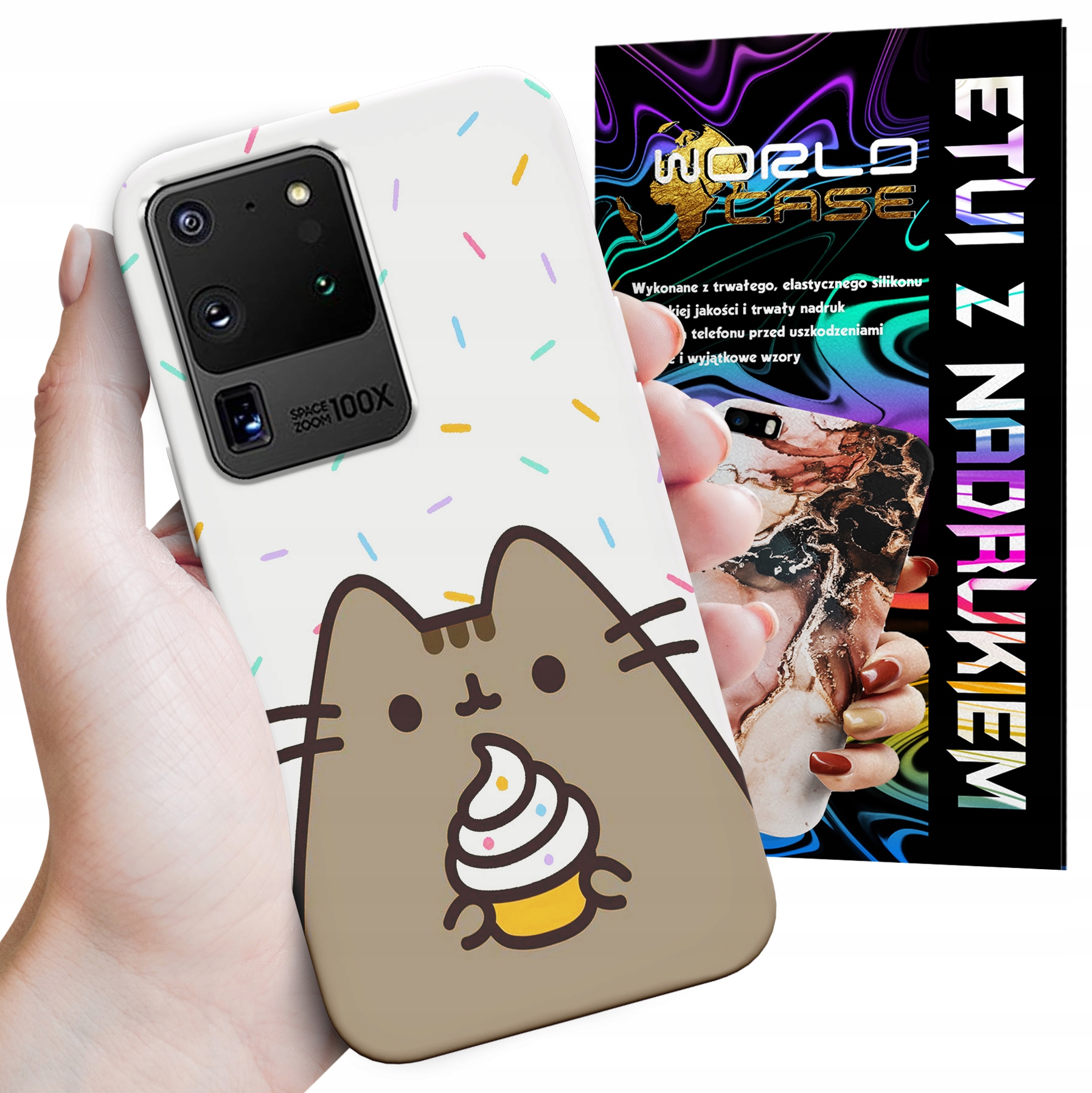 ETUI CASE DO SAMSUNG S20 ULTRA - SŁODKI KOTEK KOT OBUDOWA PLECKI