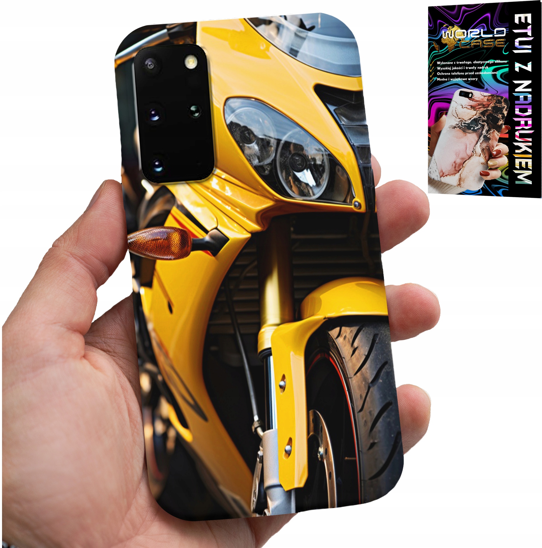 ETUI DO SAMSUNG GALAXY S20 PLUS - MOTOR MOTOCYKL FAN OBUDOWA CASE PLECKI