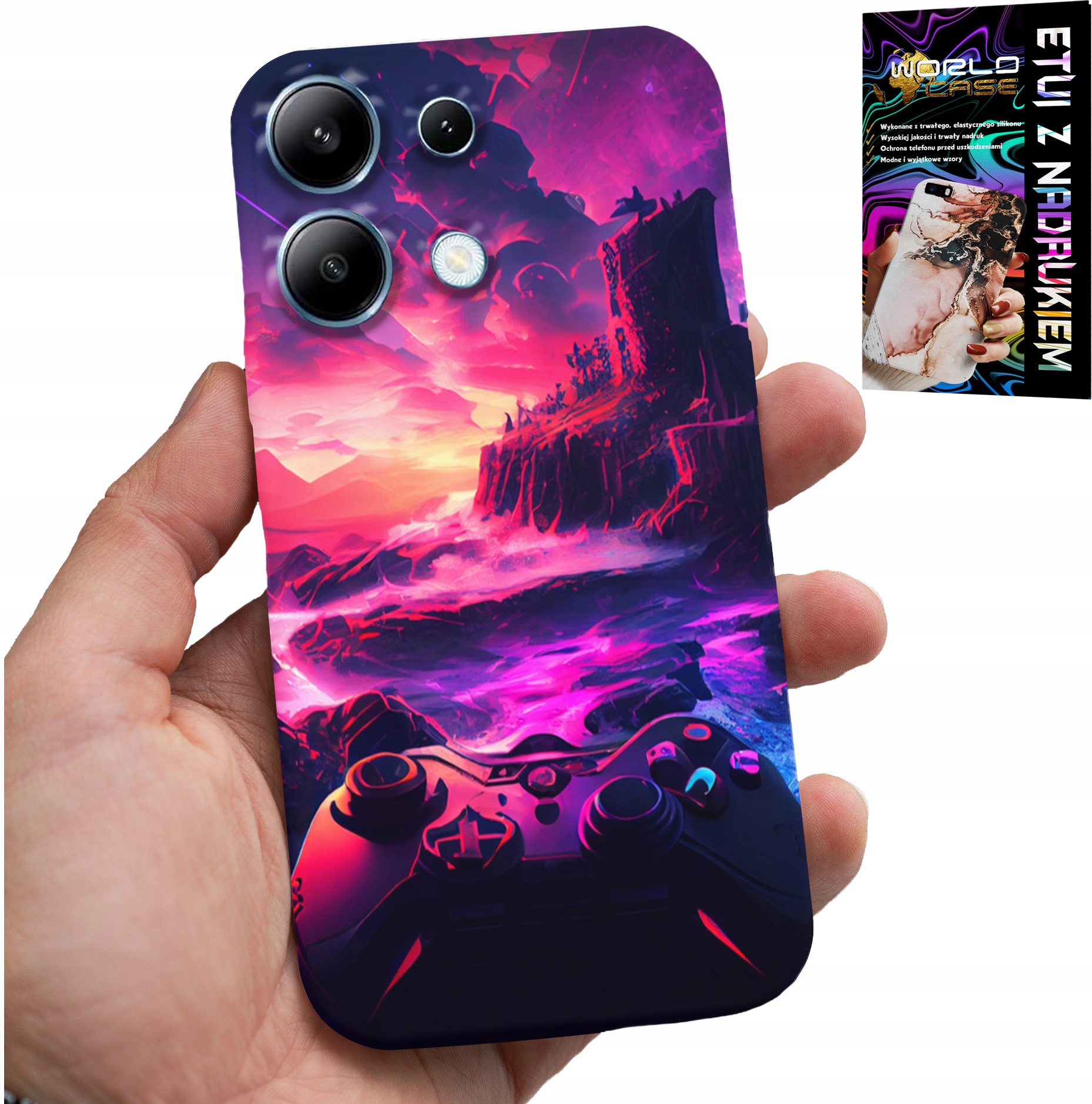 ETUI DO XIAOMI NOTE 13 PRO 5G - CASE DLA GRACZA, WZORY Z GIER, PREZENT