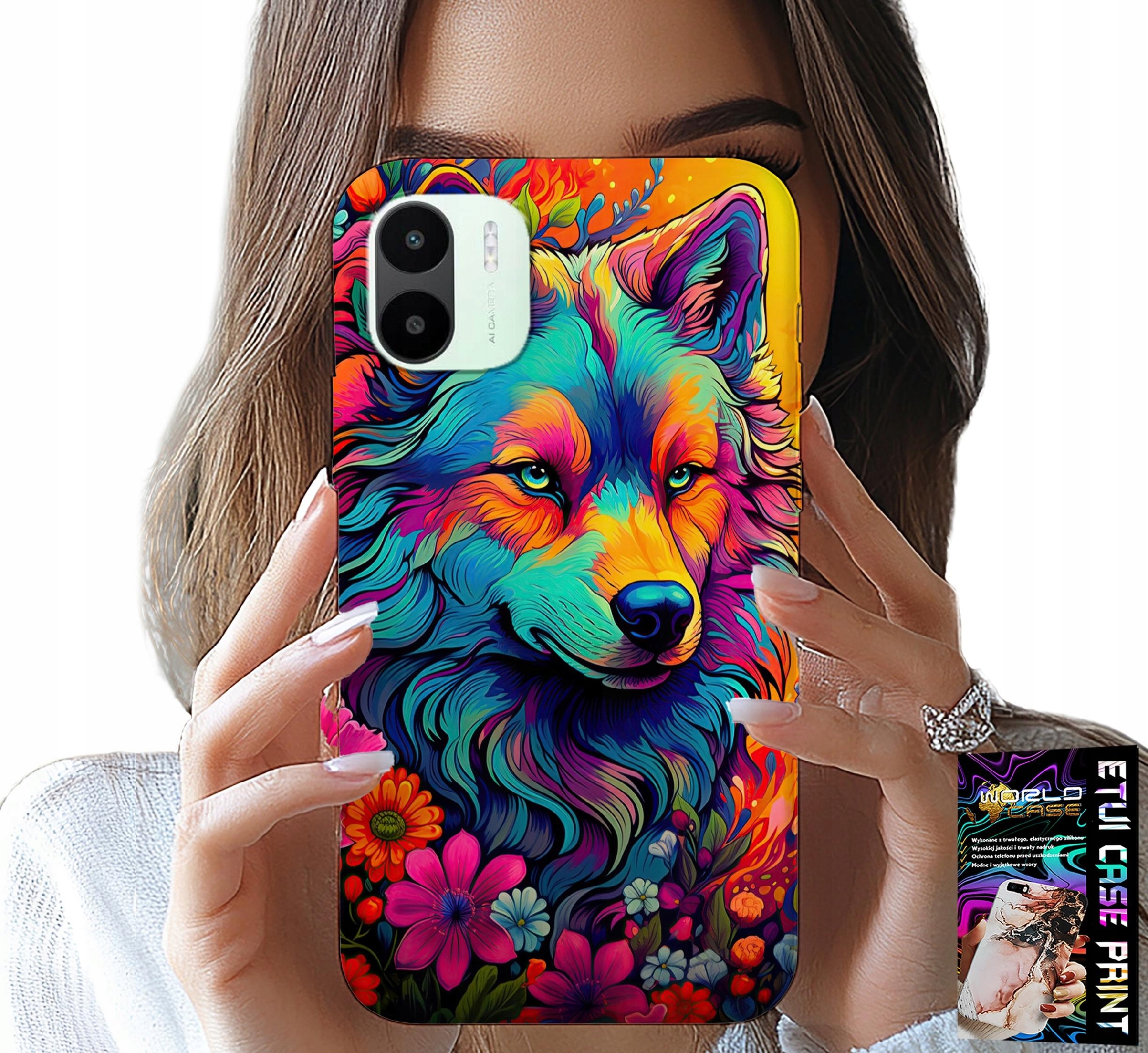 ETUI DO XIAOMI REDMI A2 - KOLOROWE WZORY, WILK WATAHA SWORA CASE