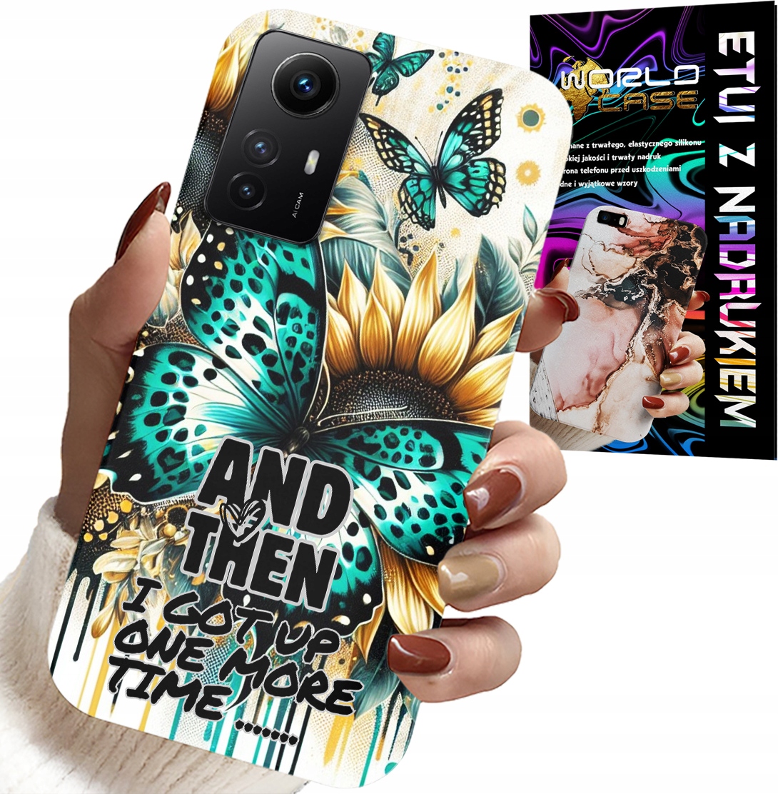 ETUI DO XIAOMI NOTE 12S 4G - AND THEN I GOT UP, KOBIECE WZORY + FOLIA