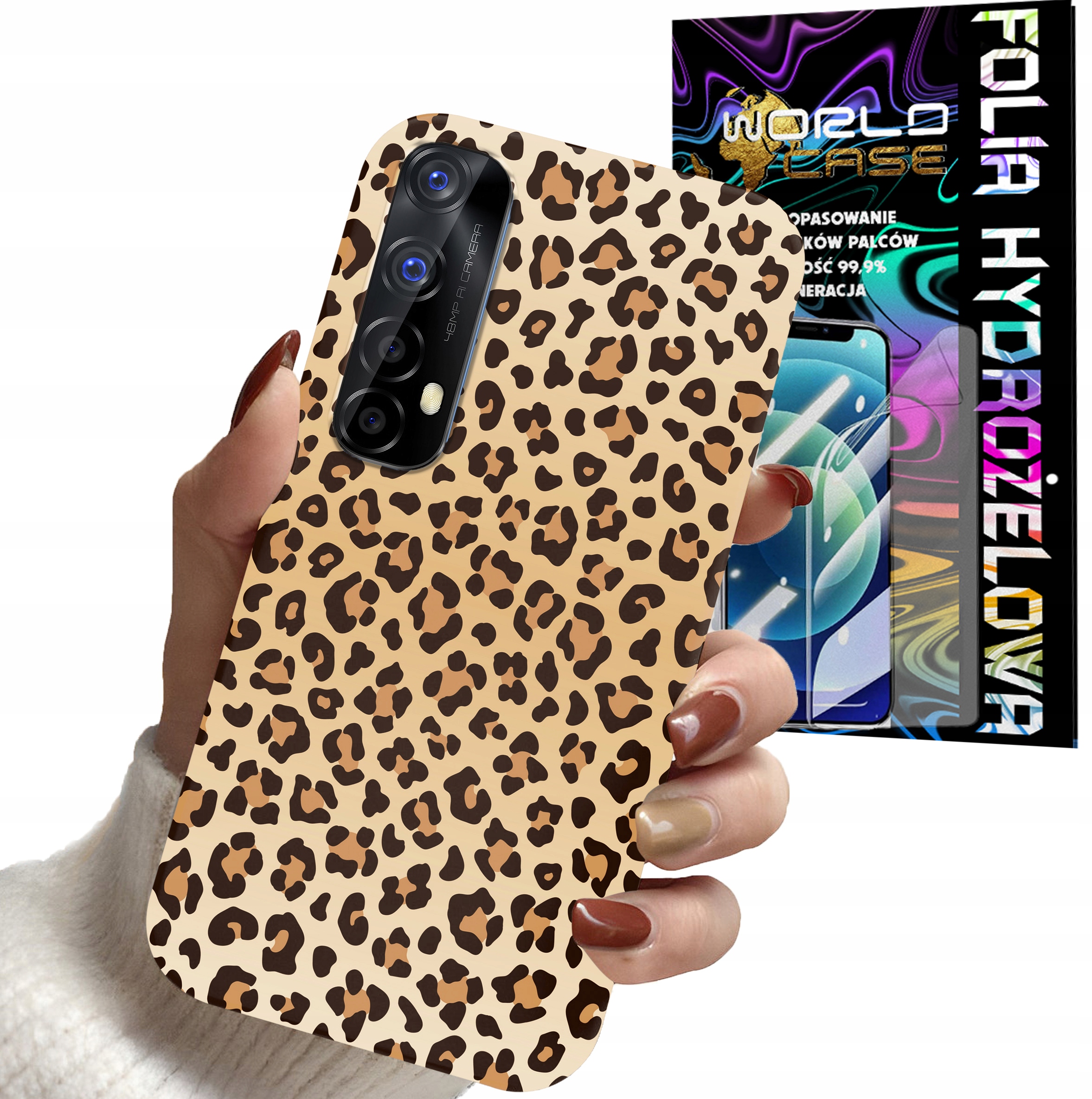 ETUI DO REALME 7 - PANTERKA WZORKI MODNE WZORY DLA KOBIET + FOLIA