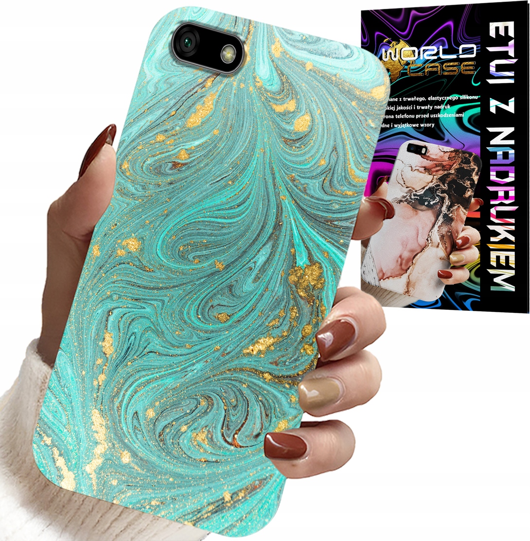 ETUI DO HUAWEI Y5 2018 - MARMURKOWE WZORY + SZKŁO HARTOWANE
