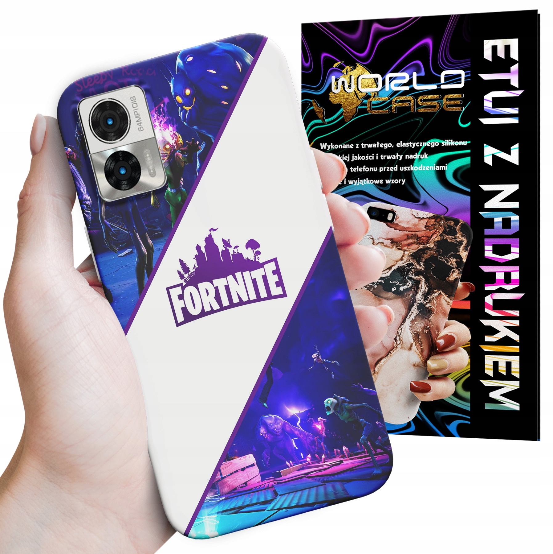 ETUI CASE DO MOTOROLA EDGE 30 NEO / LITE - FORTNITE DZIECIĘCE WZORY Z GIER
