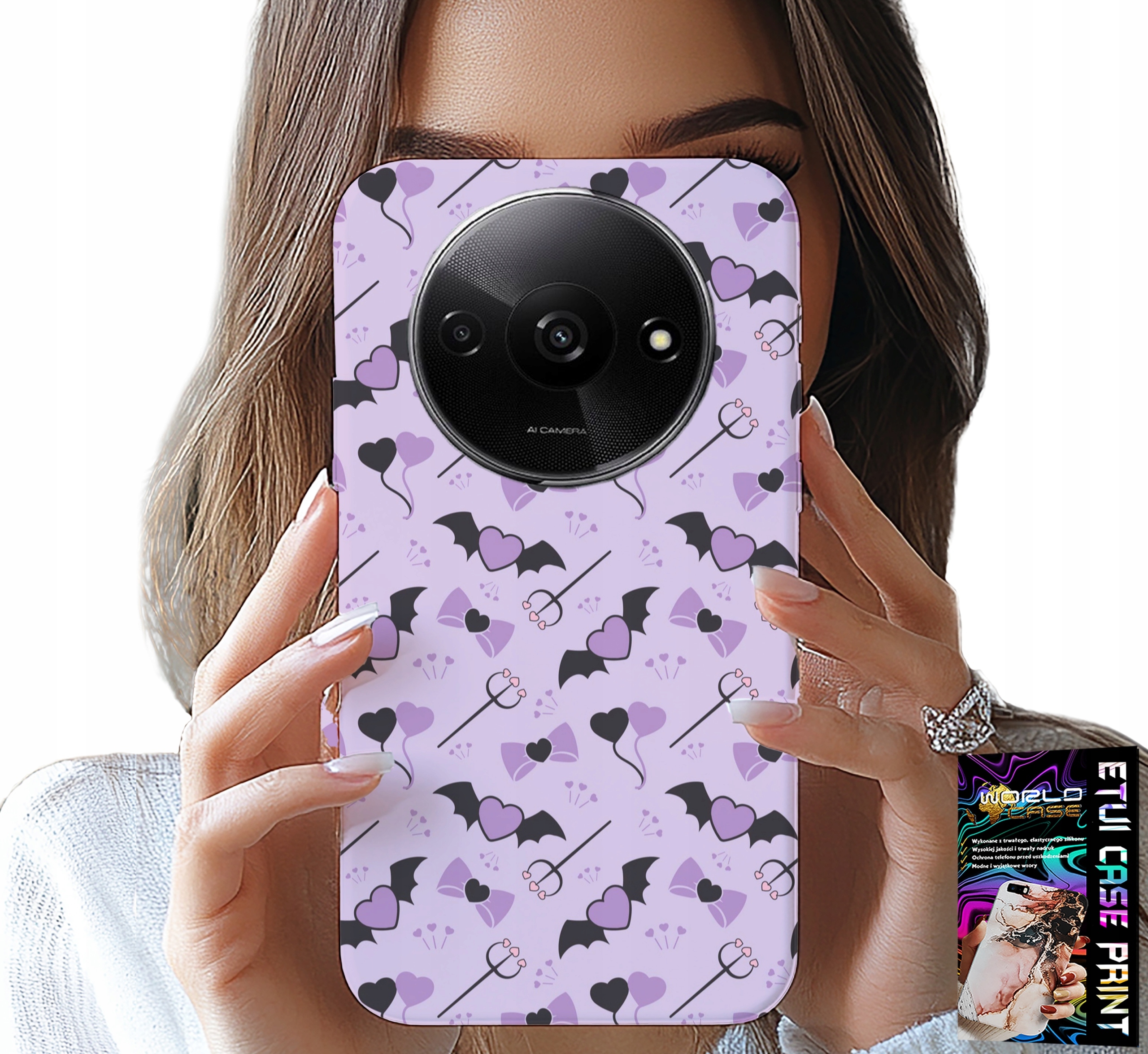 ETUI DO XIAOMI REDMI A3 - MODNE WZORY WIDŁY SERCA KOKARDKI KOKARDA