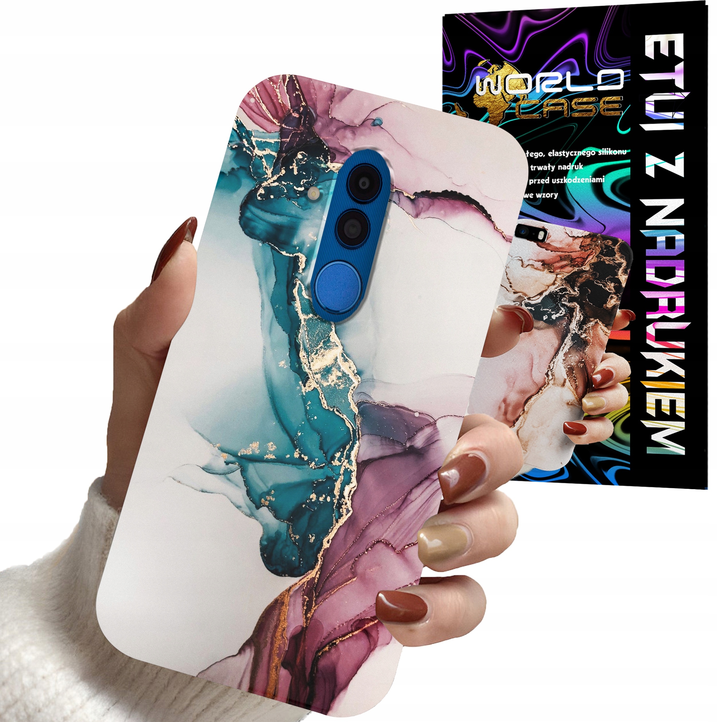 ETUI CASE DO HUAWEI MATE 20 LITE - MARMUR WZORY DLA KOBIET PLECKI OBUDOWA