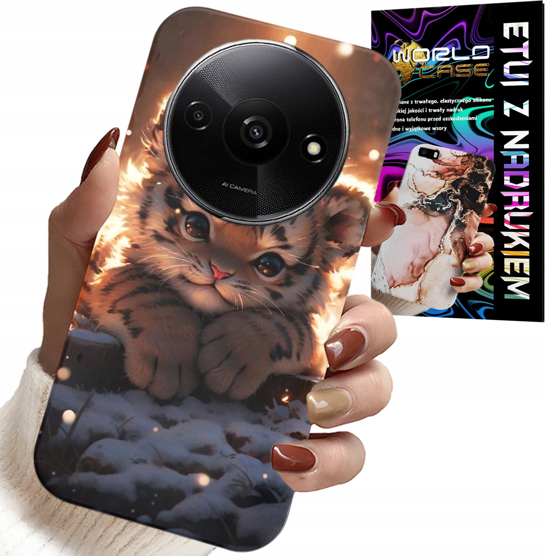 ETUI DO XIAOMI REDMI A3 - Z NADRUKIEM SŁODKI TYGRYSEK OBUDOWA CASE