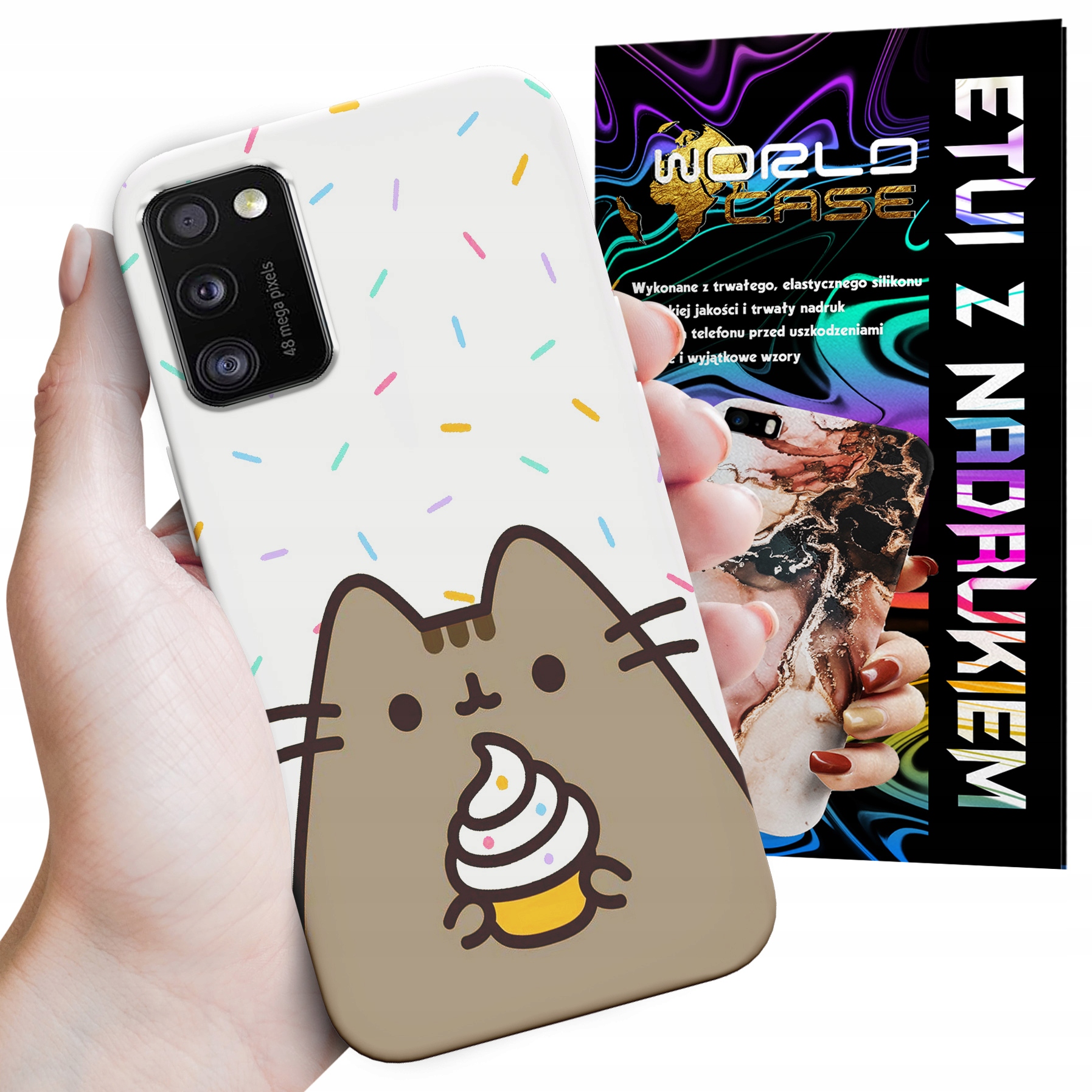 ETUI CASE DO SAMSUNG A41 - SŁODKI KOTEK KOT OBUDOWA PLECKI