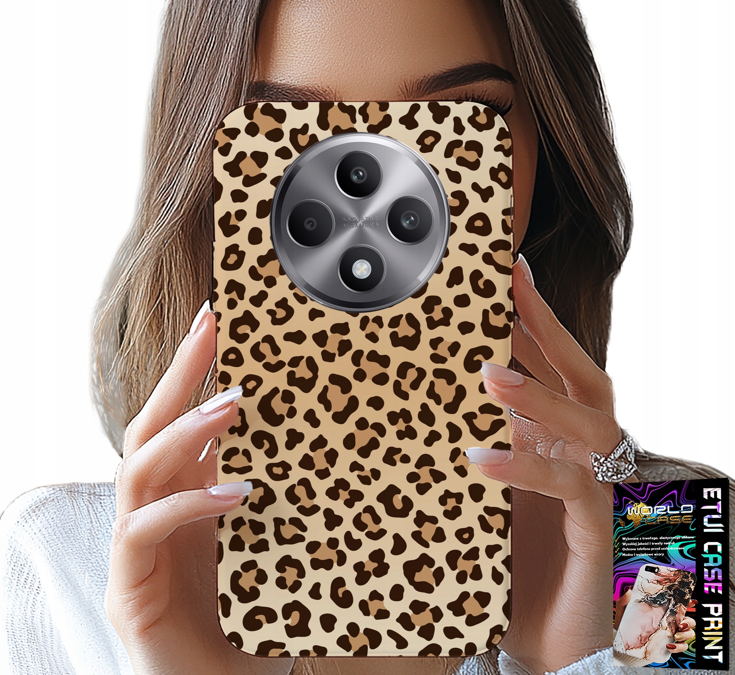 ETUI DO OPPO RENO12 F / 12FS 5G - PLECKI W PANTERKĘ MODNE KOBIECE WZORY