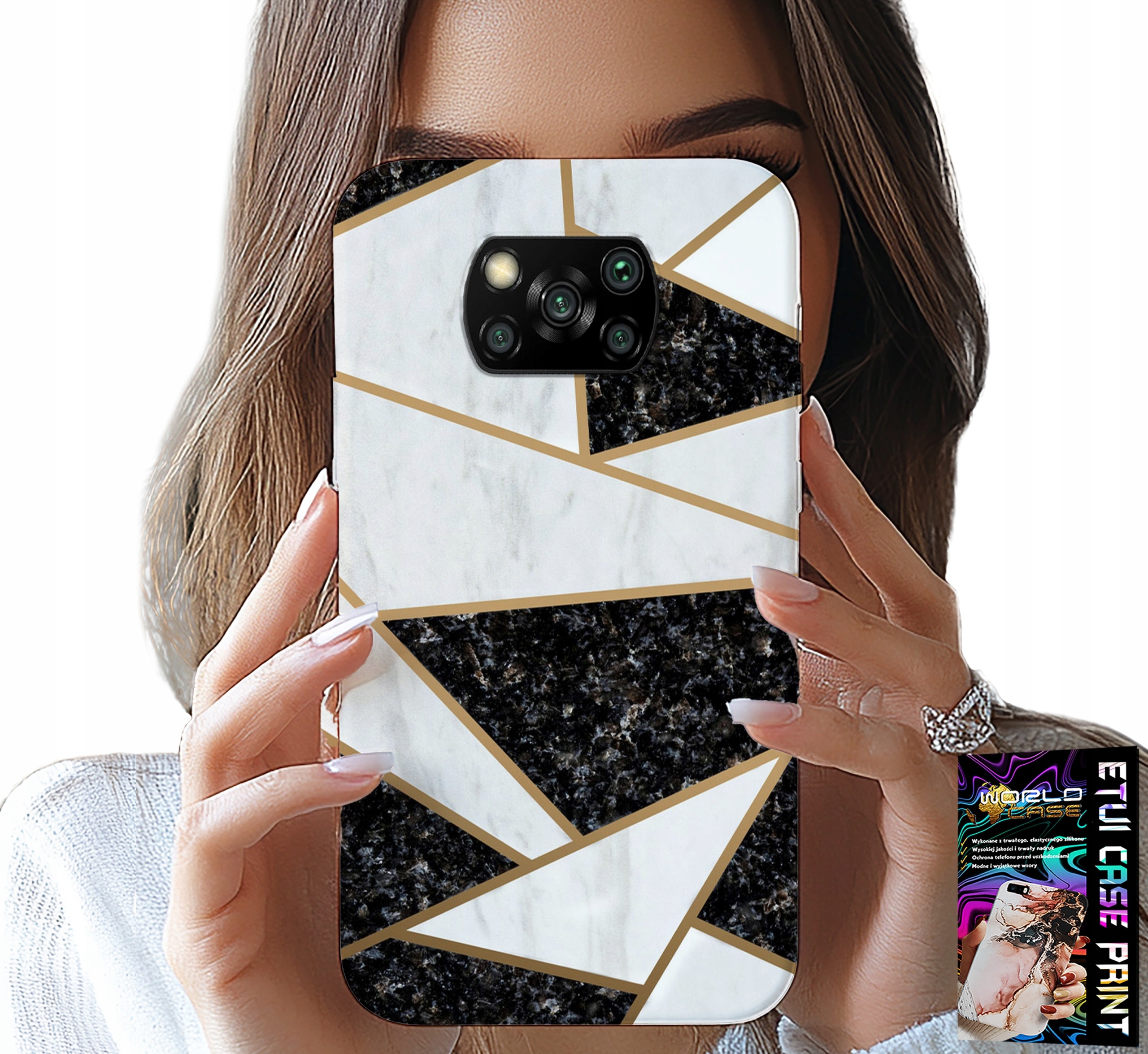 ETUI DO XIAOMI POCO X3 - ELEGANCKIE MODNE WZORY CASE + SZKŁO